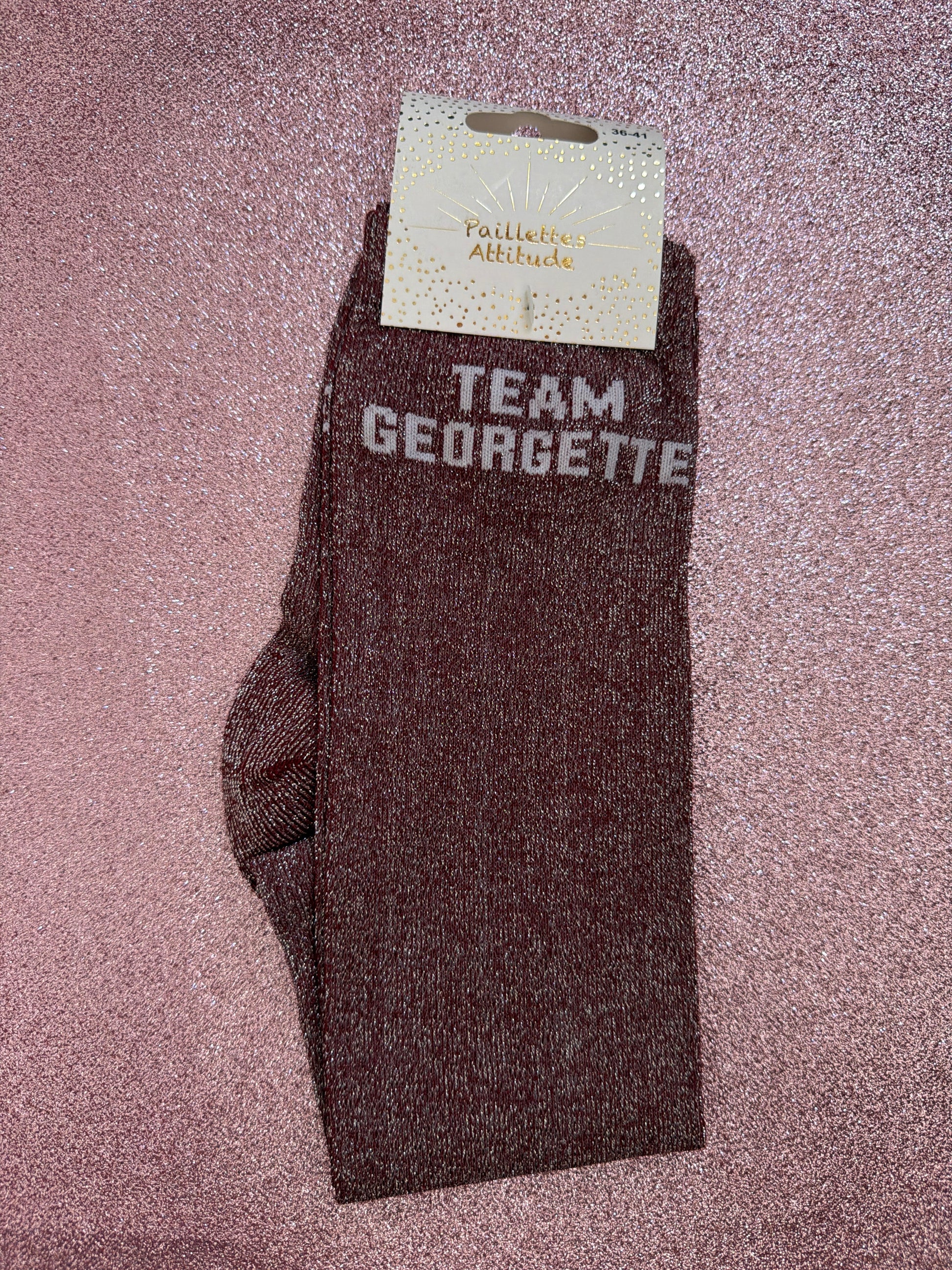 Chaussette pailletée équitation TEAM GEORGETTE