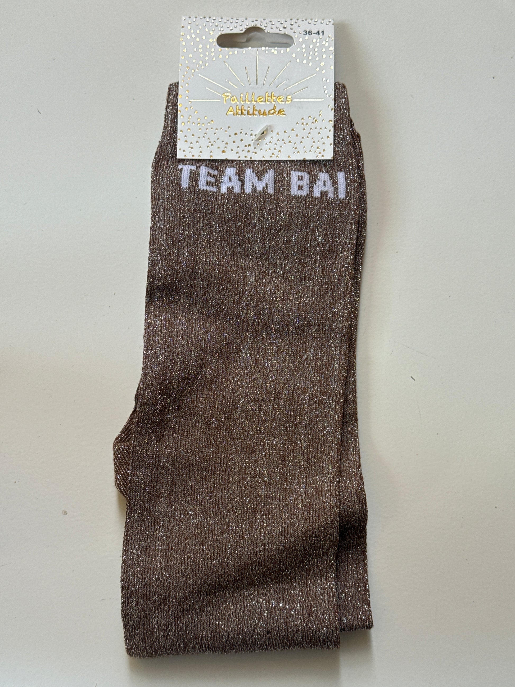 Chaussette pailletée équitation 36-41 TEAM BAI