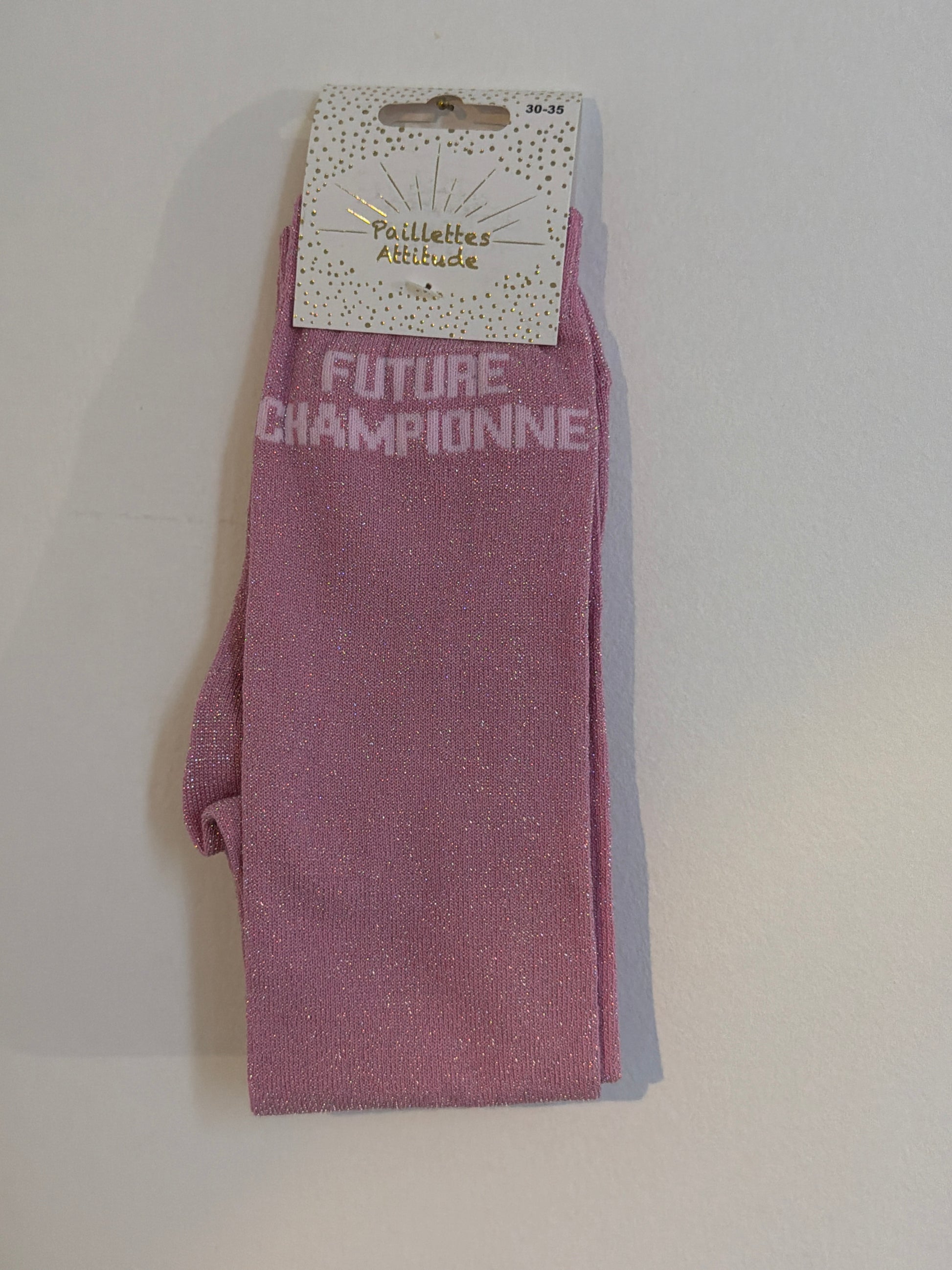 Chaussette équitation pailletée 30-35 FUTURE CHAMPIONNE