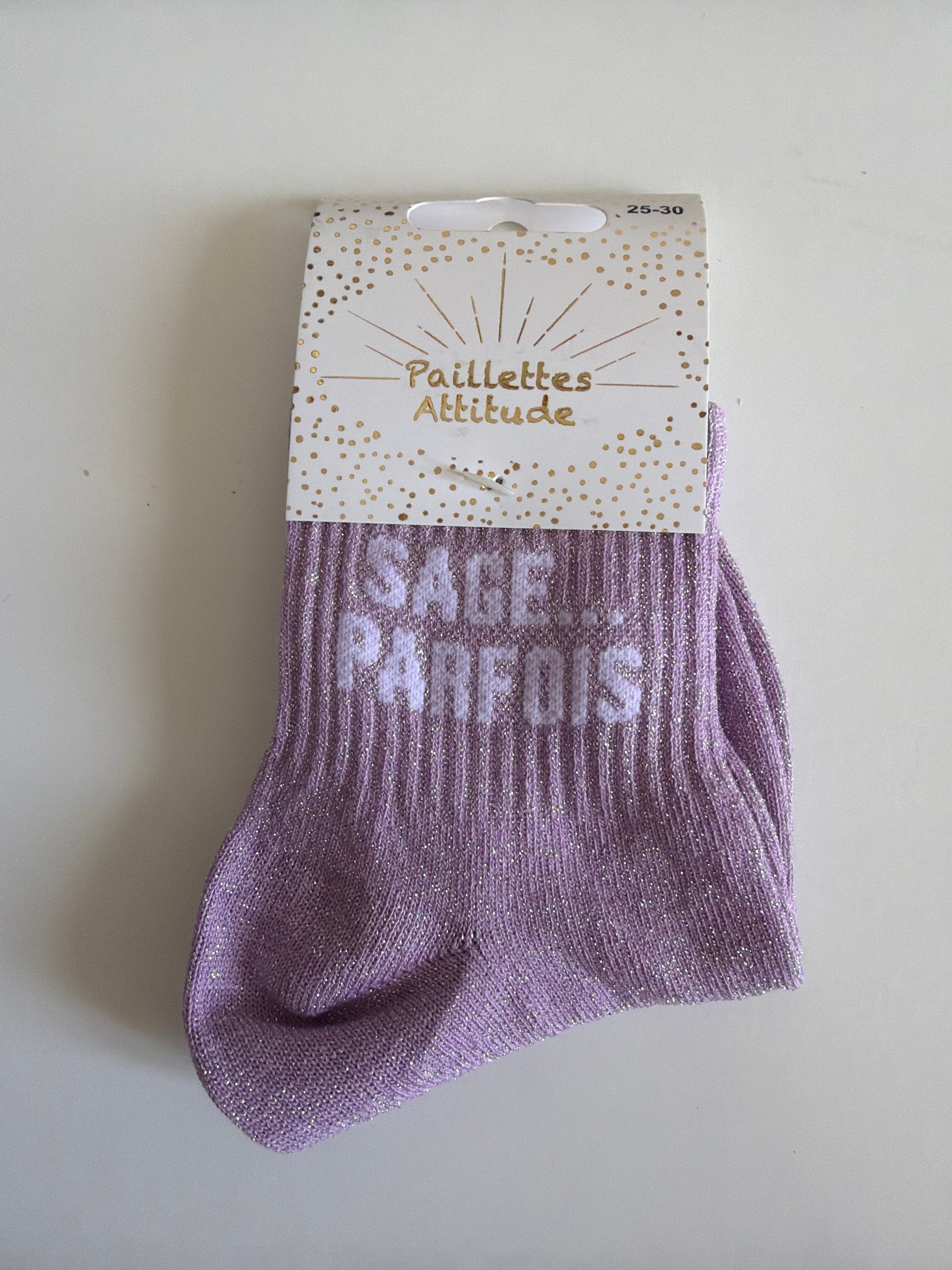 Chaussette de ville pailletée 25-30
