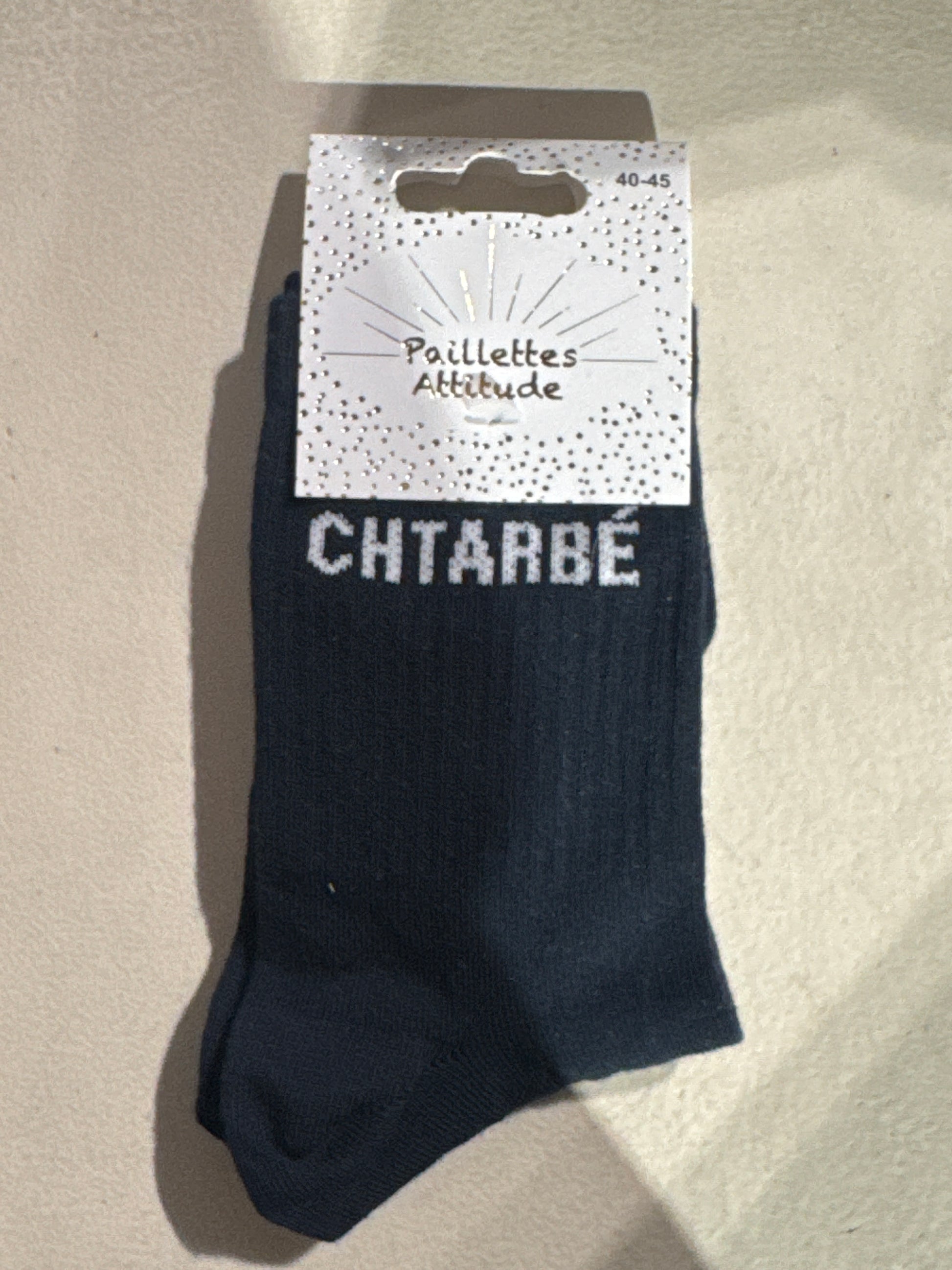 Chaussette homme CHTARBÉ bleu marine 40/45