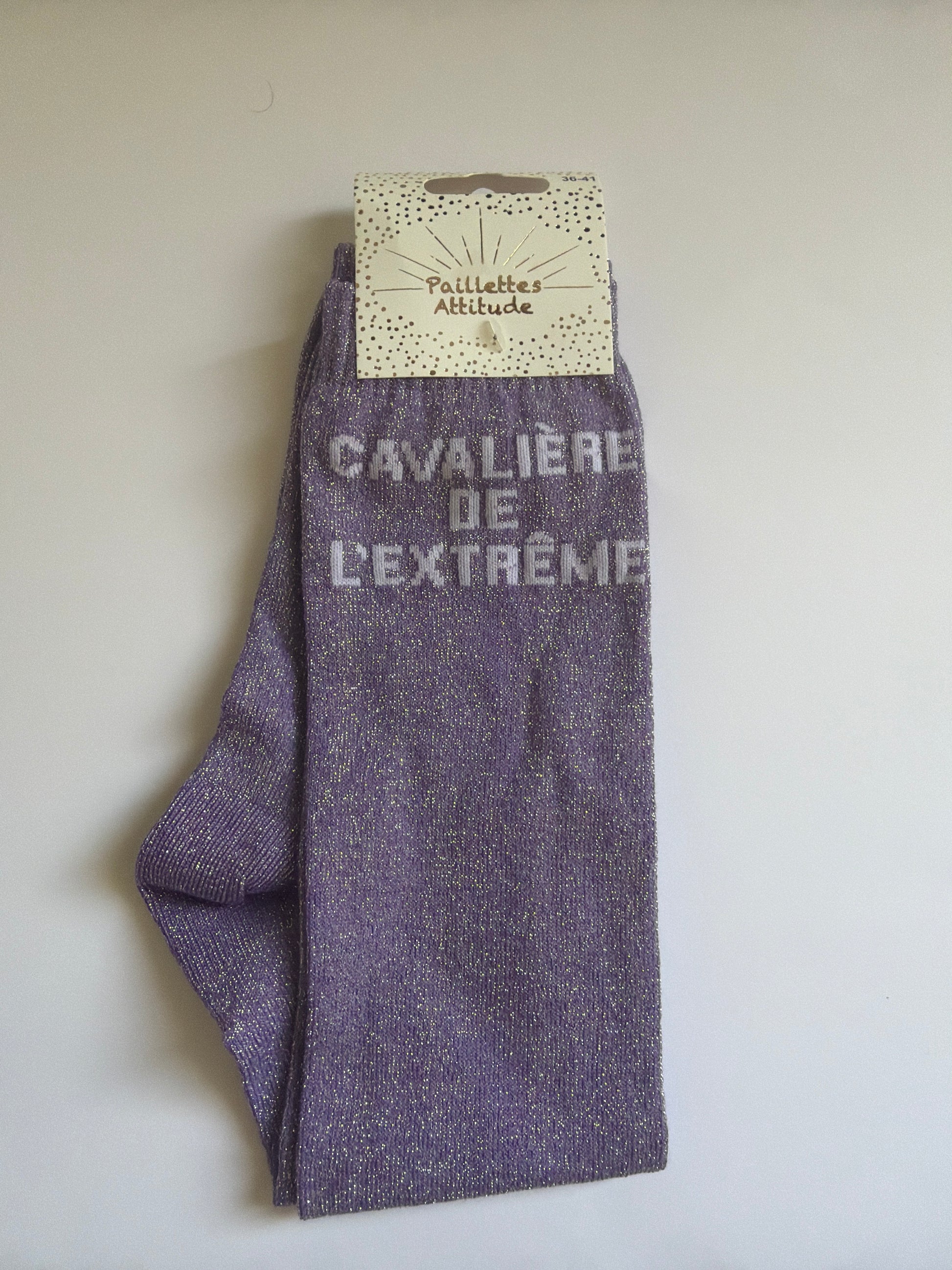 Chaussette pailletée équitation 36-41 CAVALIÈRE DE L’EXTRÊME