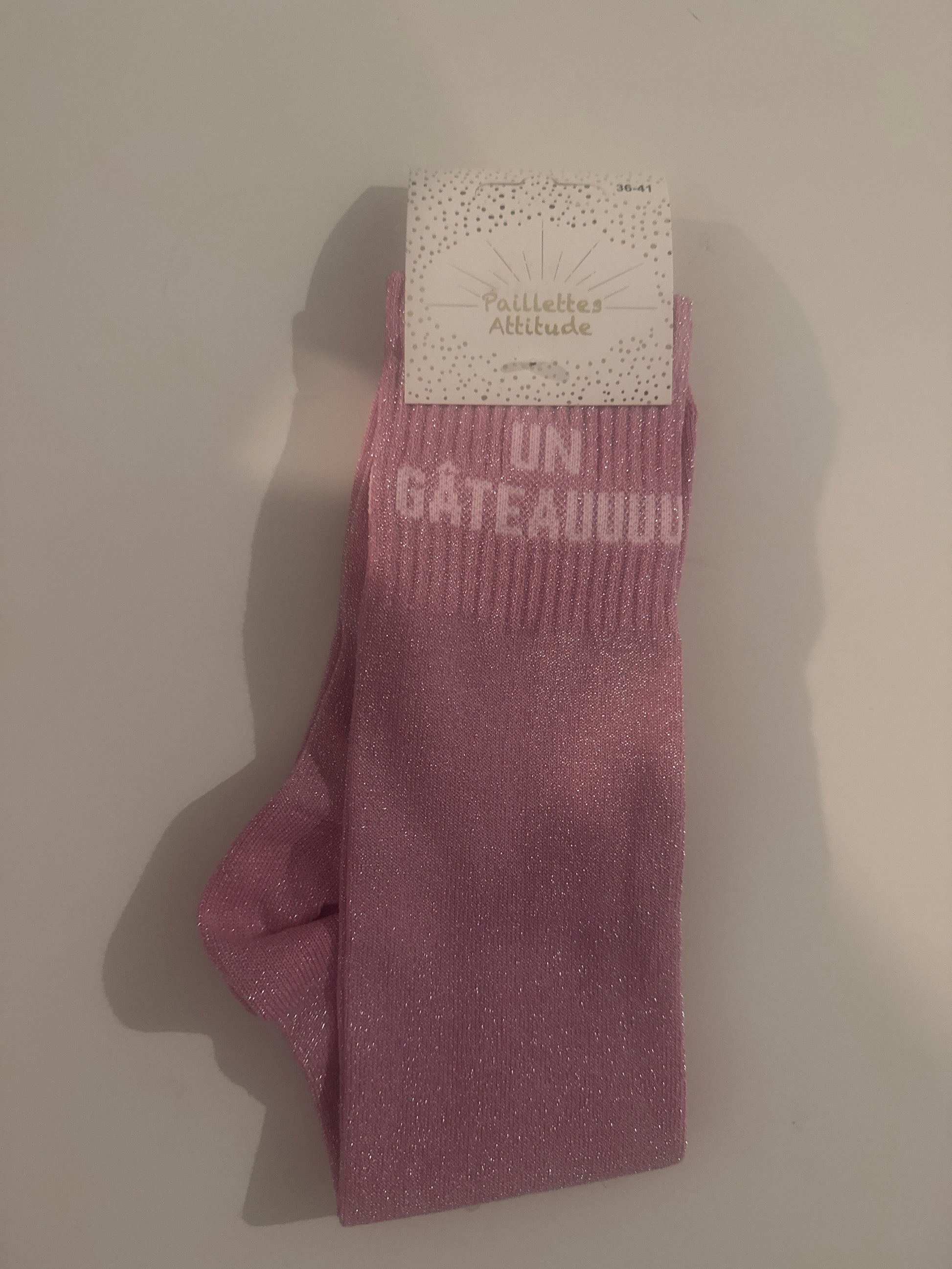 chaussette pailletée UN GÂTEAUUUU 36/41