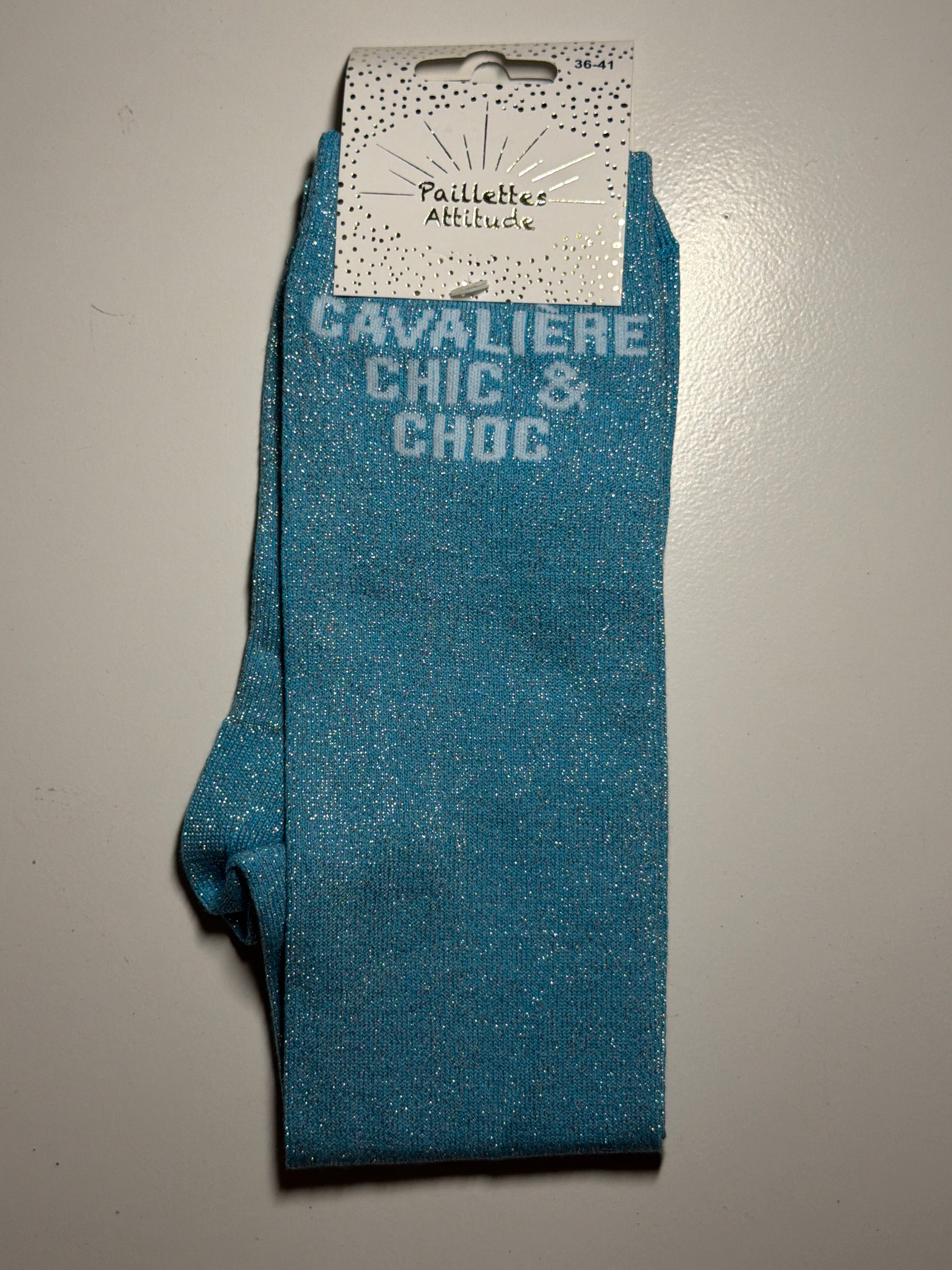Chaussette équitation pailletée 36-41 CAVALIÈRE CHIC & CHOC