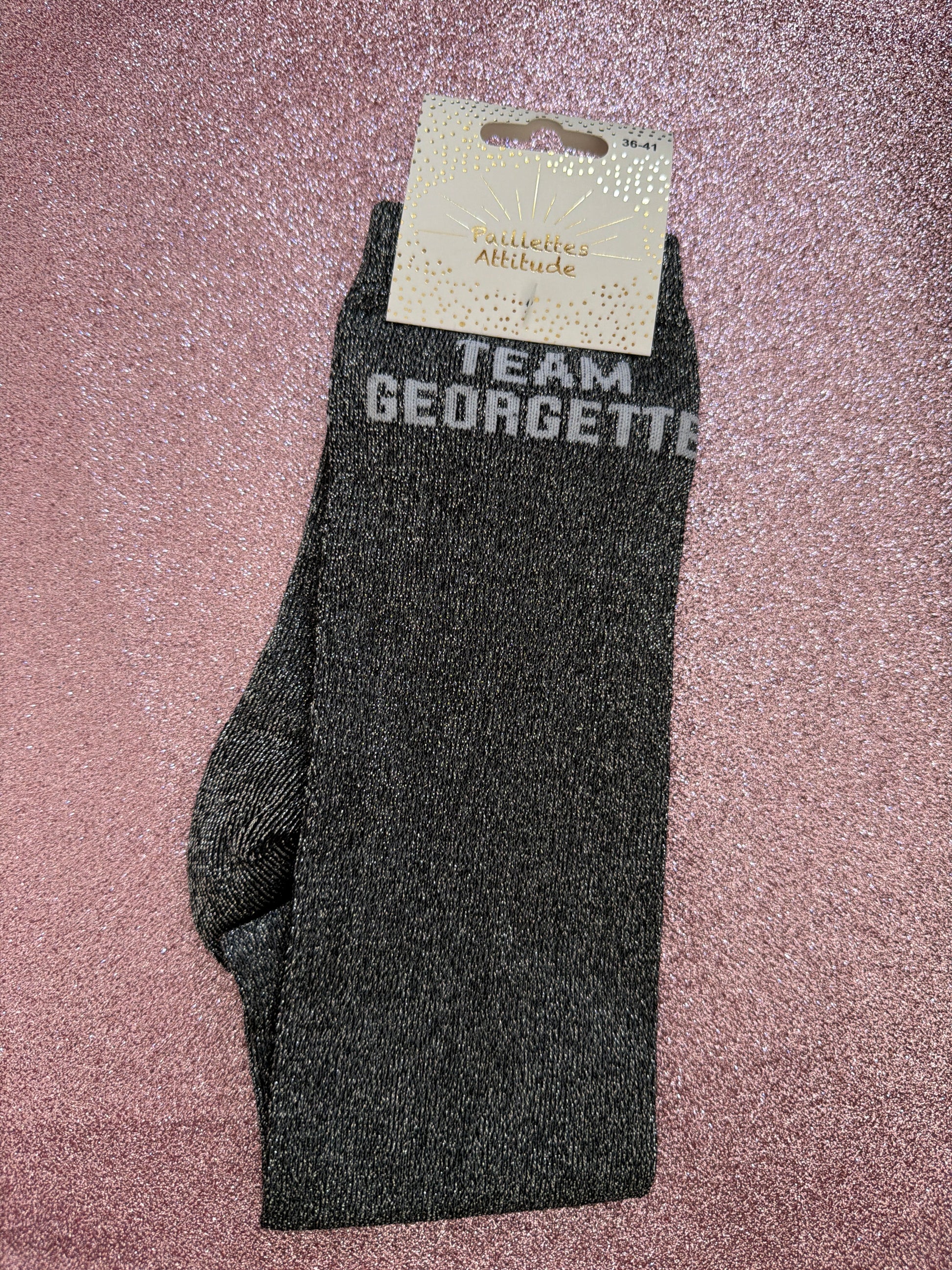 Chaussette pailletée équitation TEAM GEORGETTE