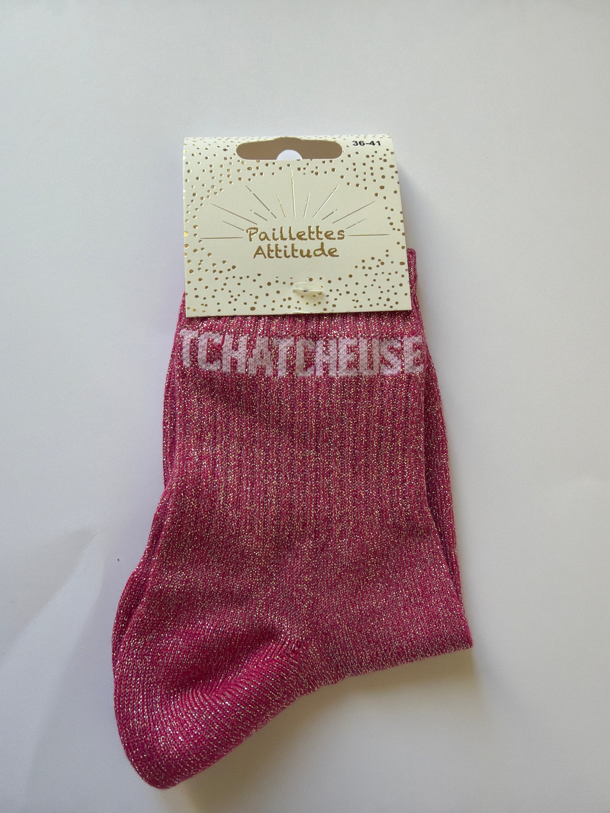 Chaussette de ville pailletée 36-41 TCHATCHEUSE