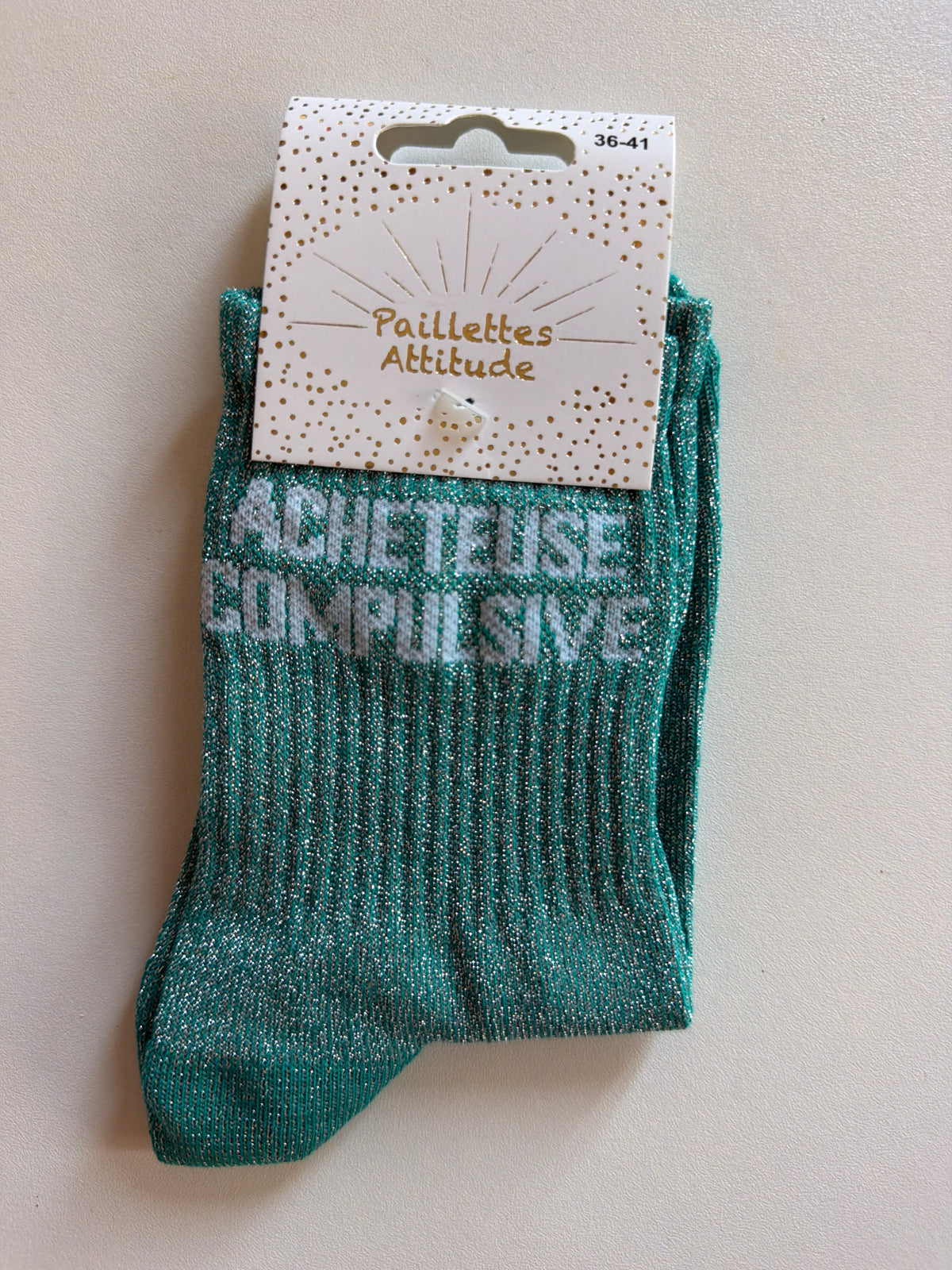 Chaussette de ville pailletée 36-41 ACHETEUSE COMPULSIVE