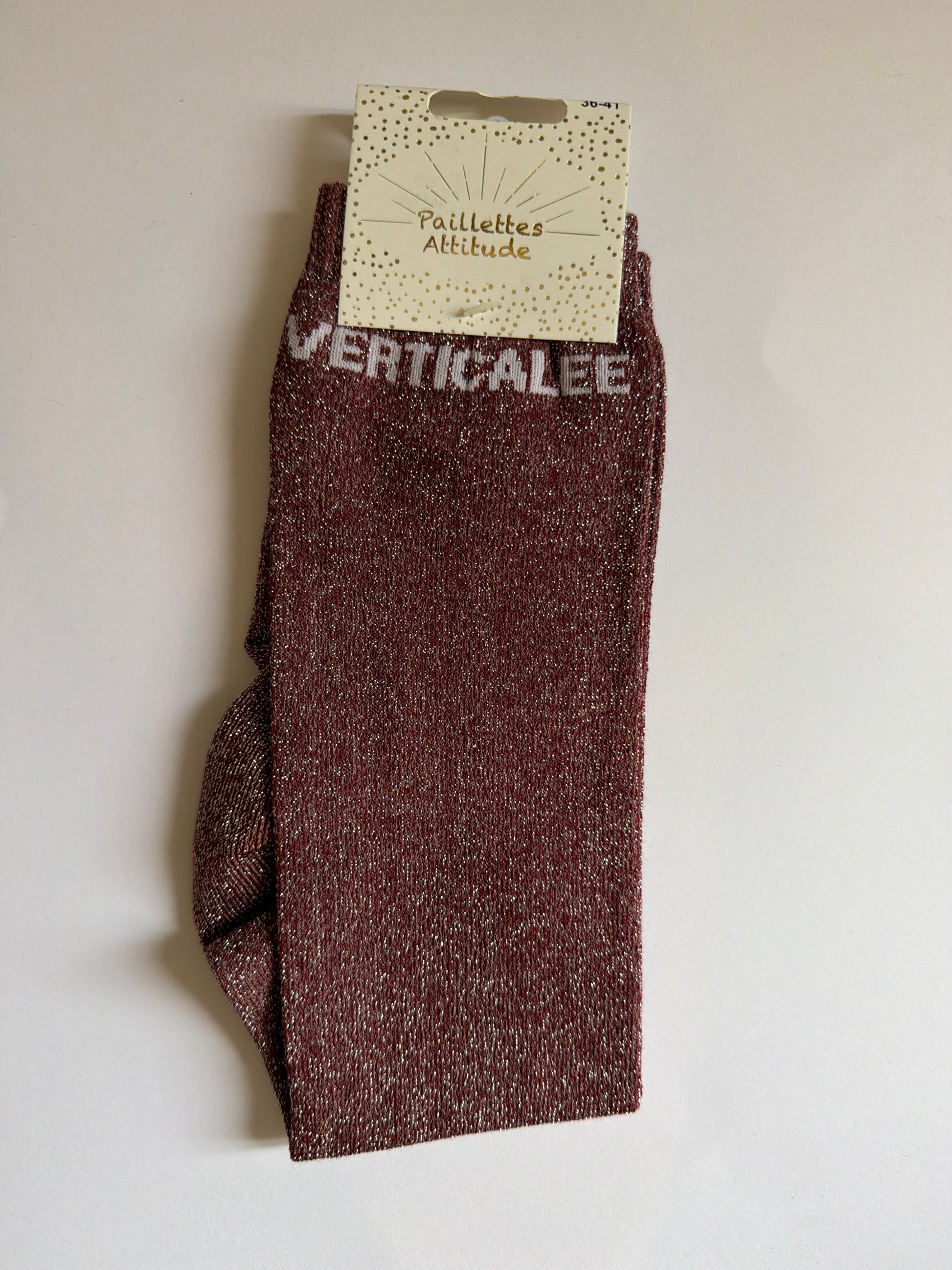 Chaussette pailletée équitation 36-41 VERTICALEE
