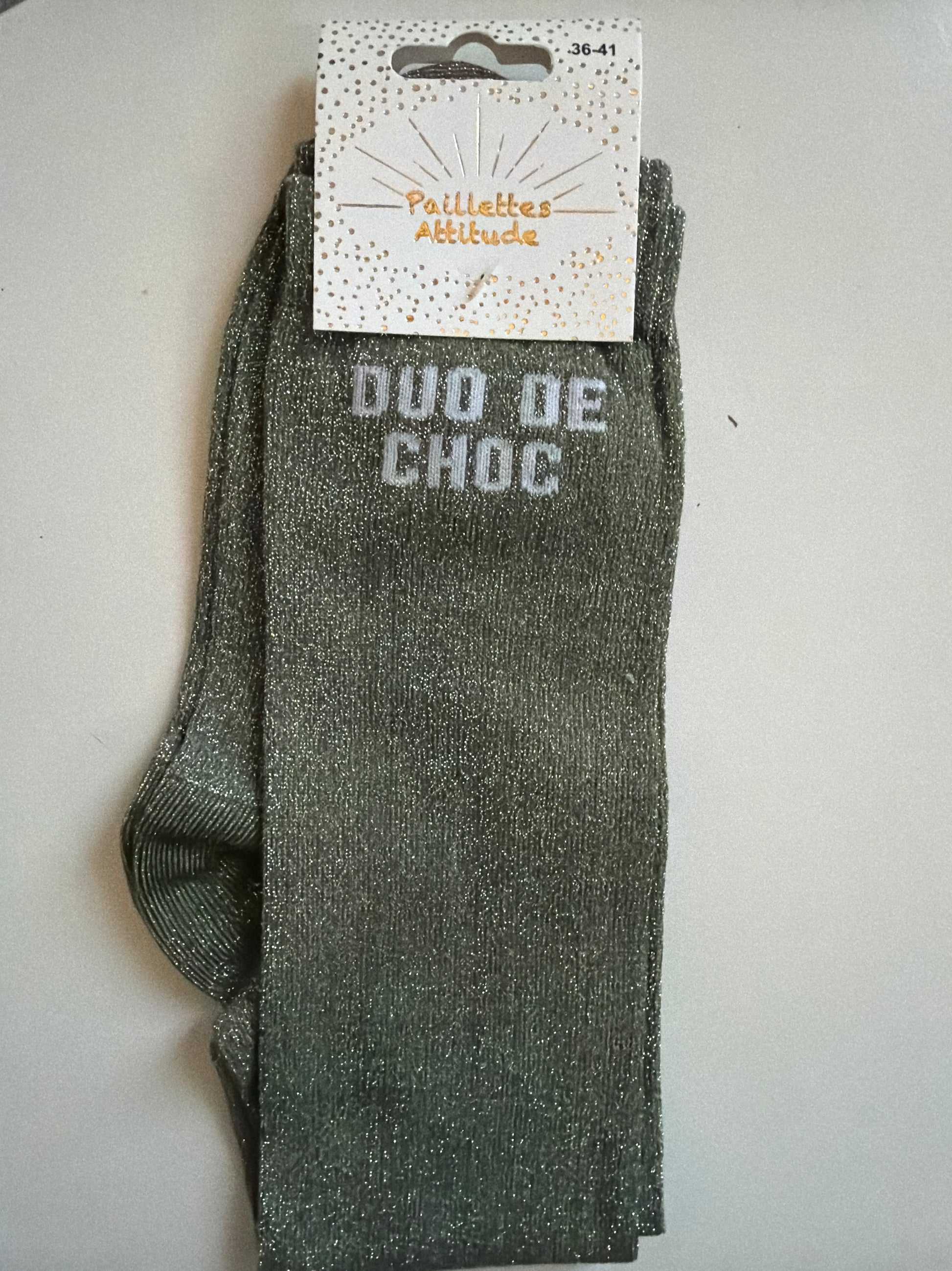 Chaussette pailletée équitation 36-41 DUO DE CHOC