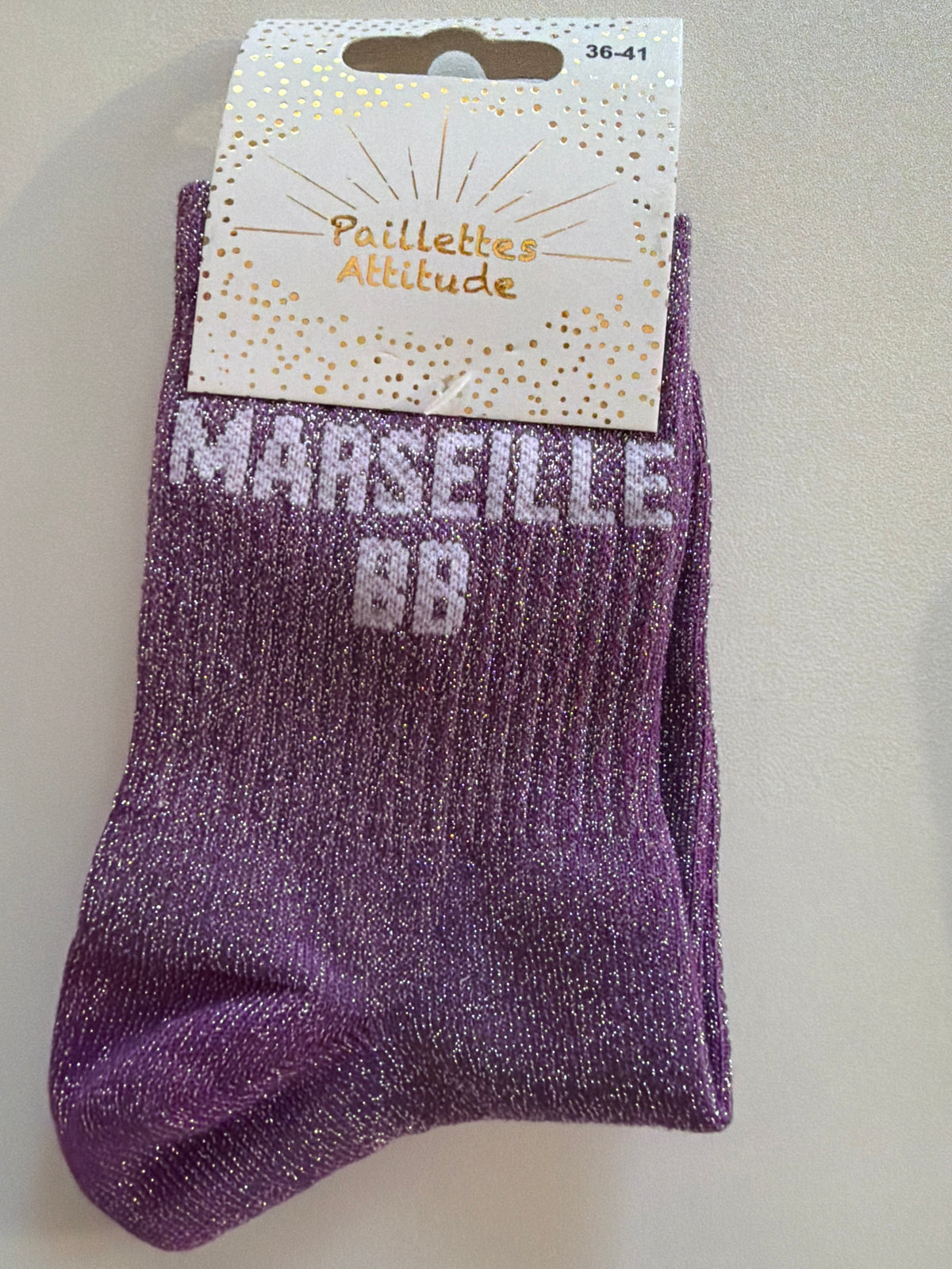 Chaussette de ville pailletée 36-41 MARSEILLE BB