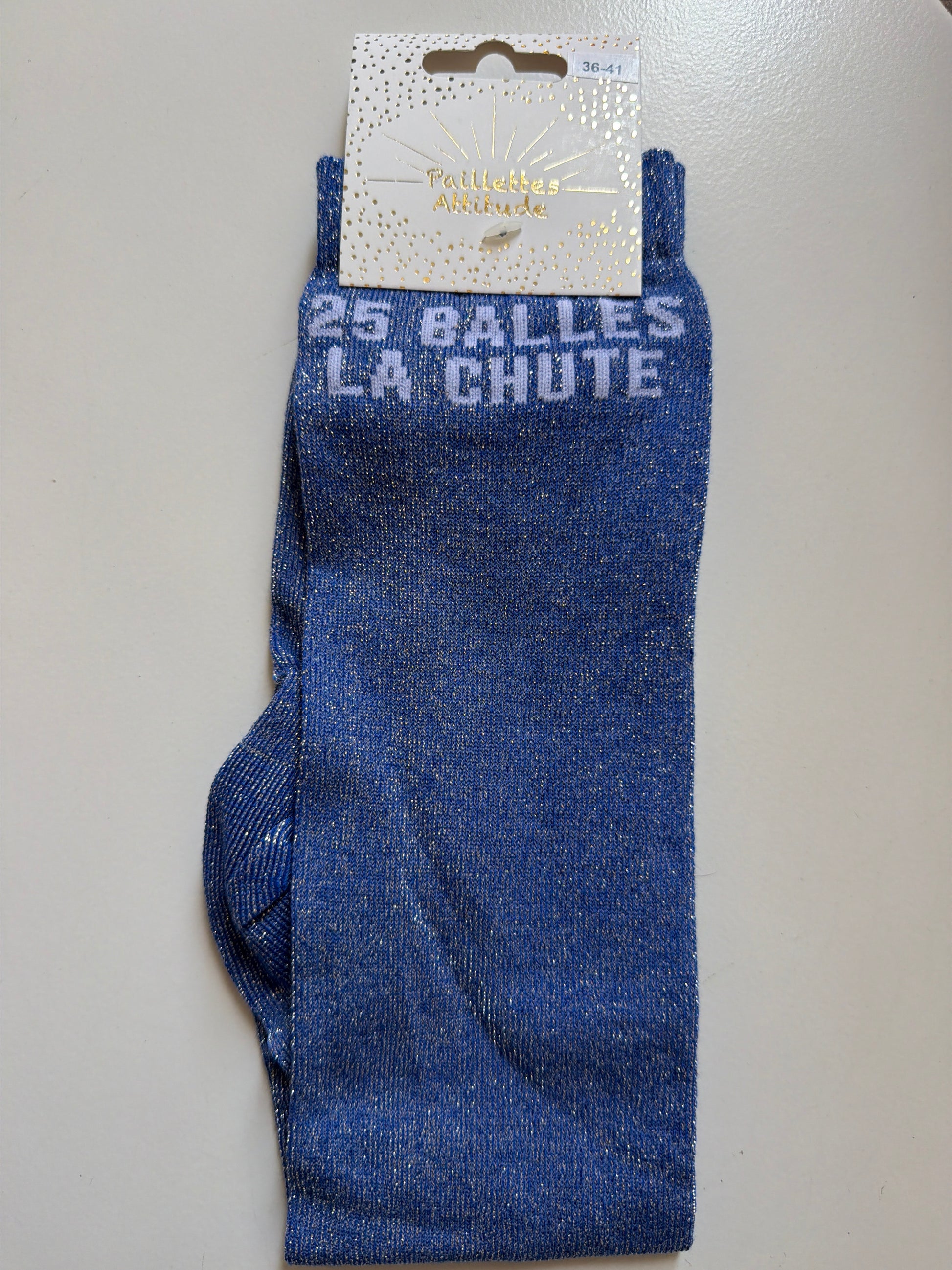 chaussette pailletée équitation 36-41 - 25 BALLES LA CHUTE