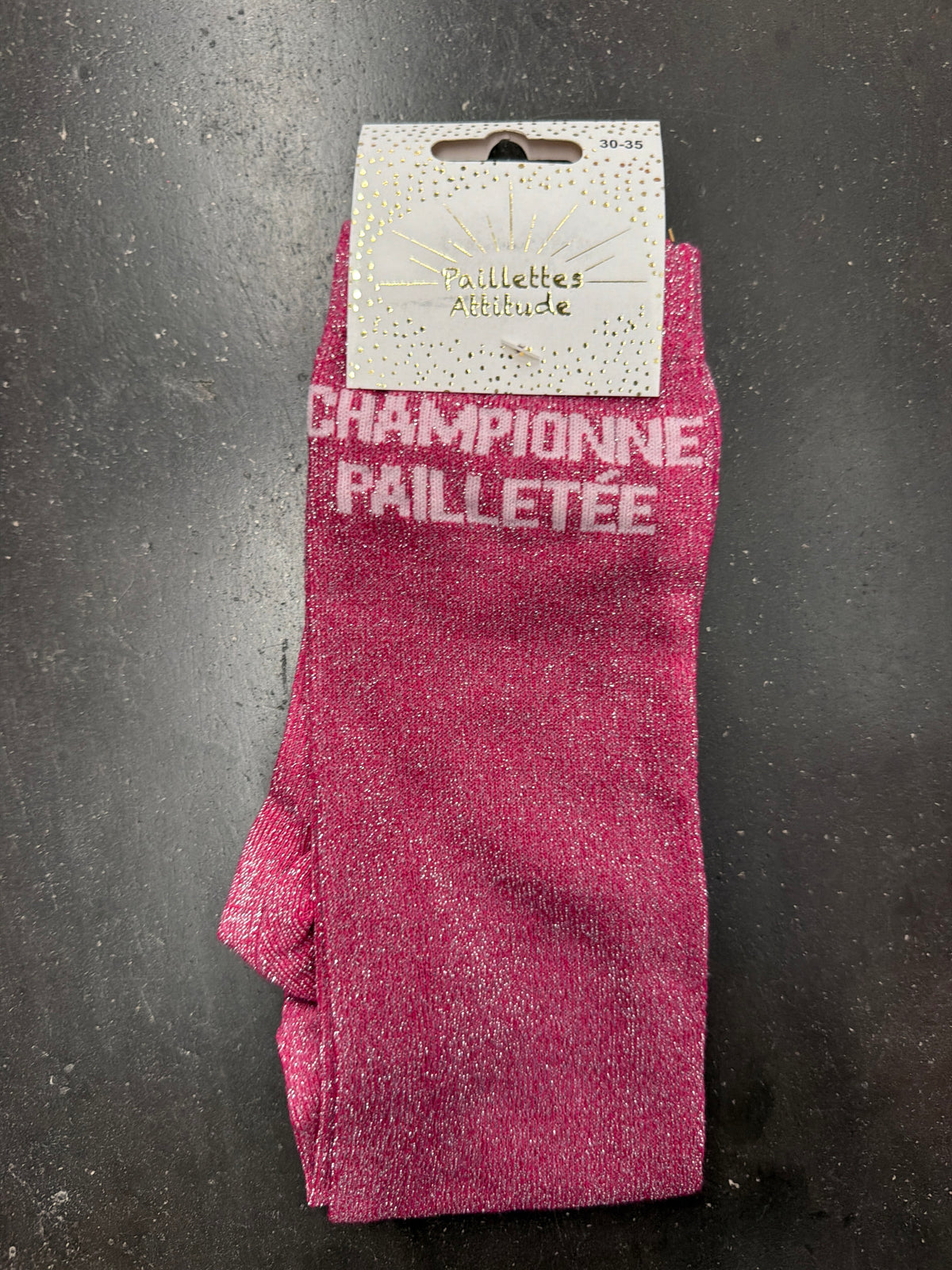 Chaussette pailletée équitation 30-35 CHAMPIONNE PAILLETÉE
