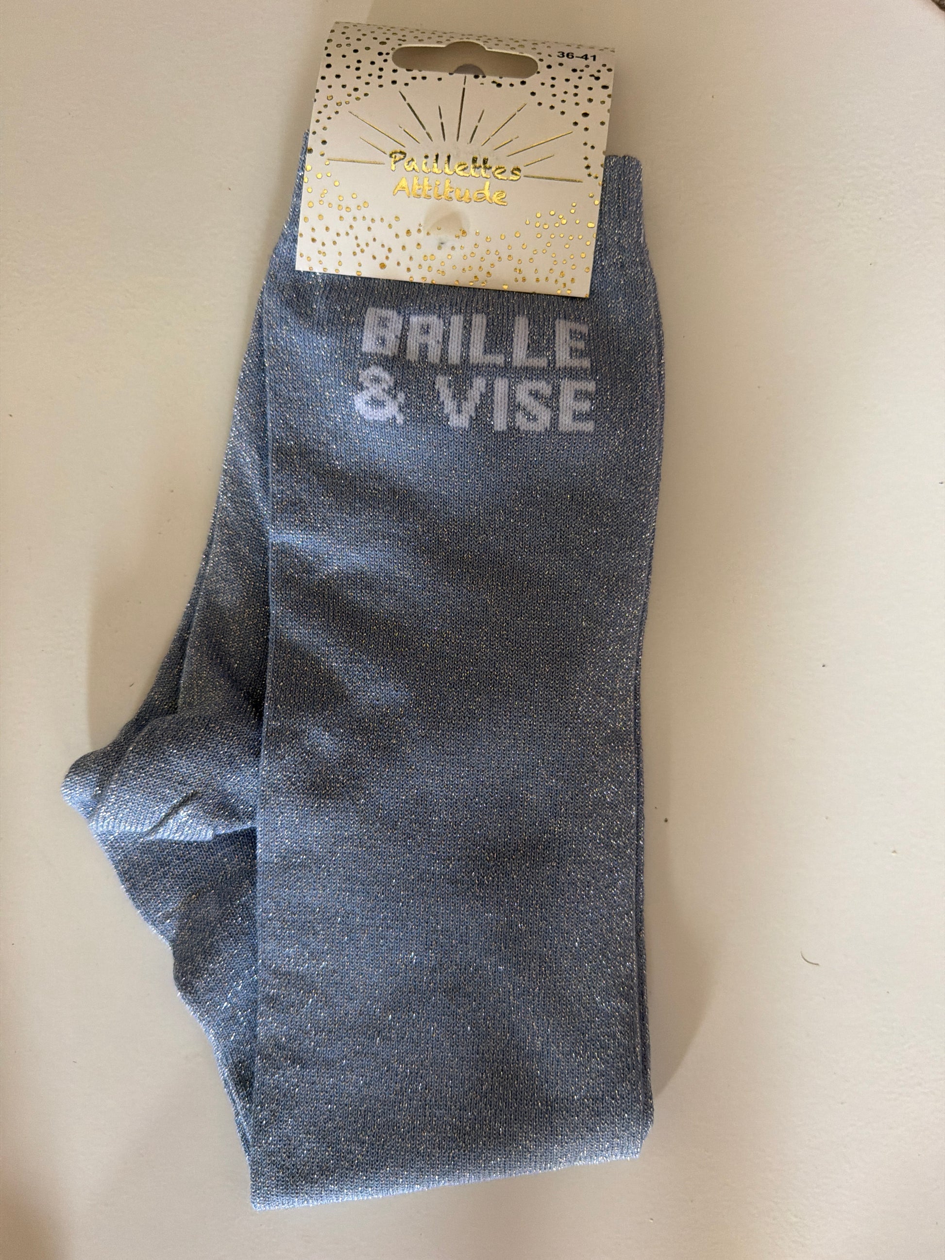 Chaussette équitation pailletée 36-41 BRILLE & VISE