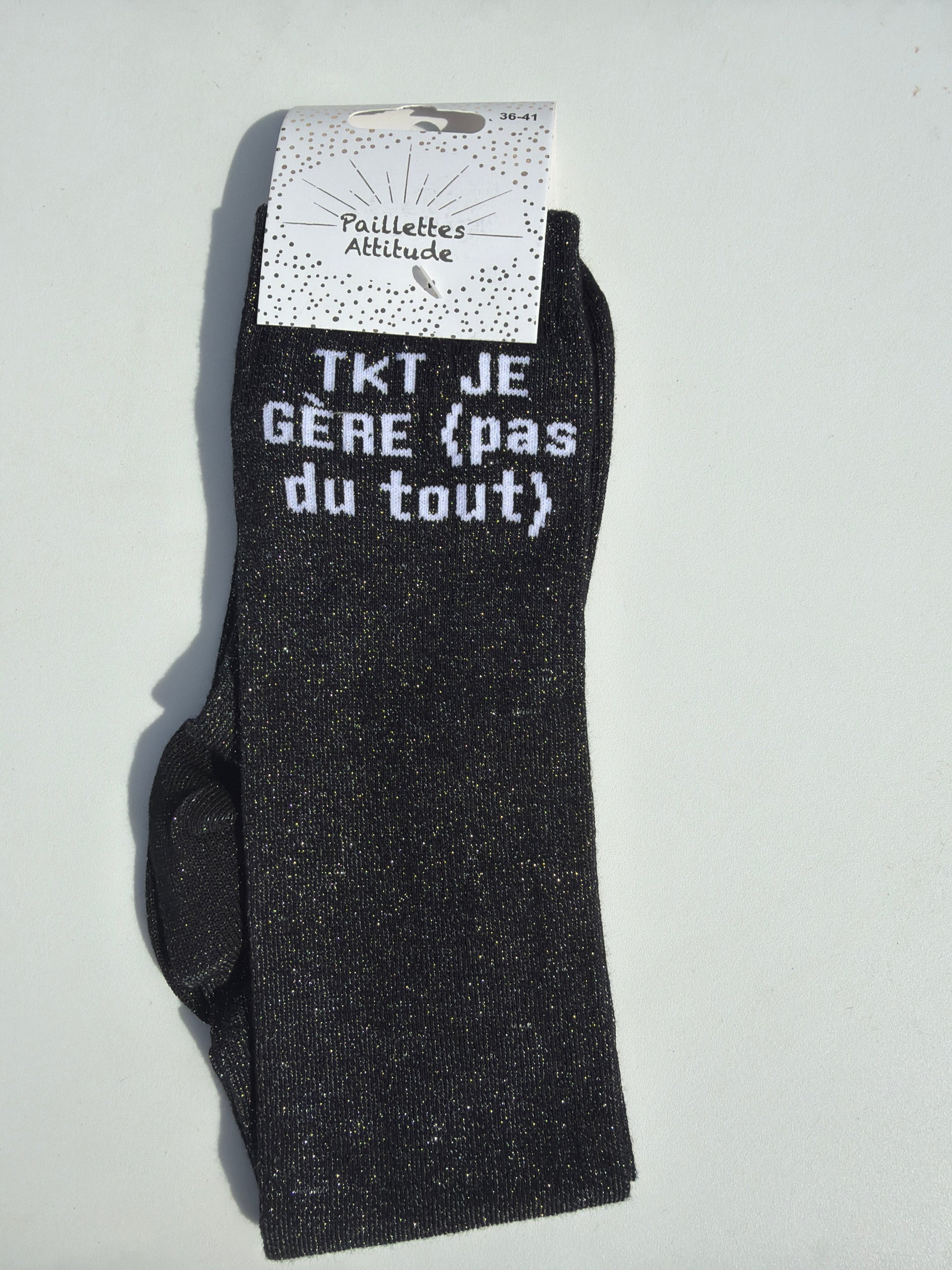 Chaussette pailletée équitation 36-41 TKT je gère (pas du tout)