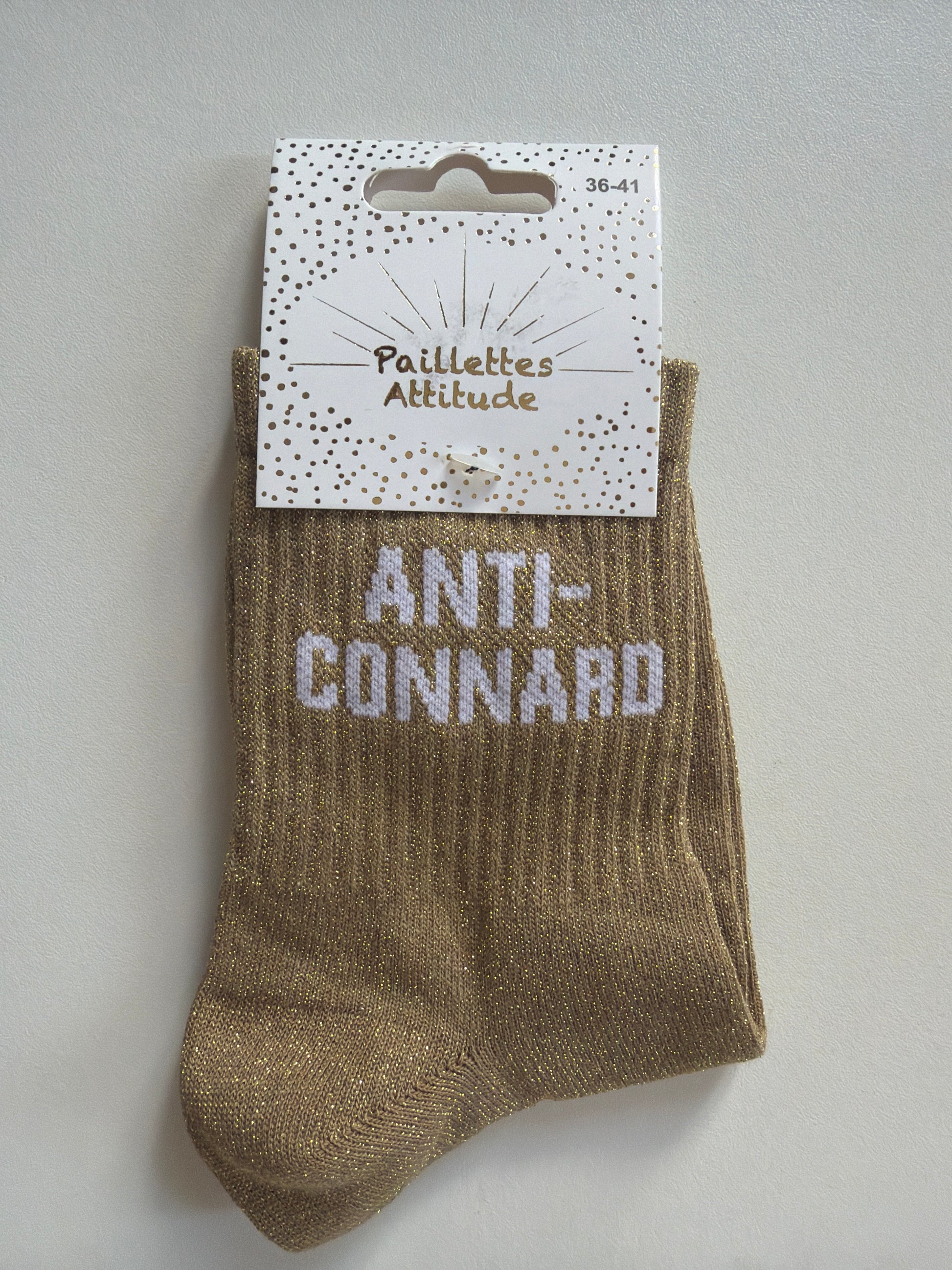 Chaussette de ville pailletée 36-41 ANTI-CONNARD