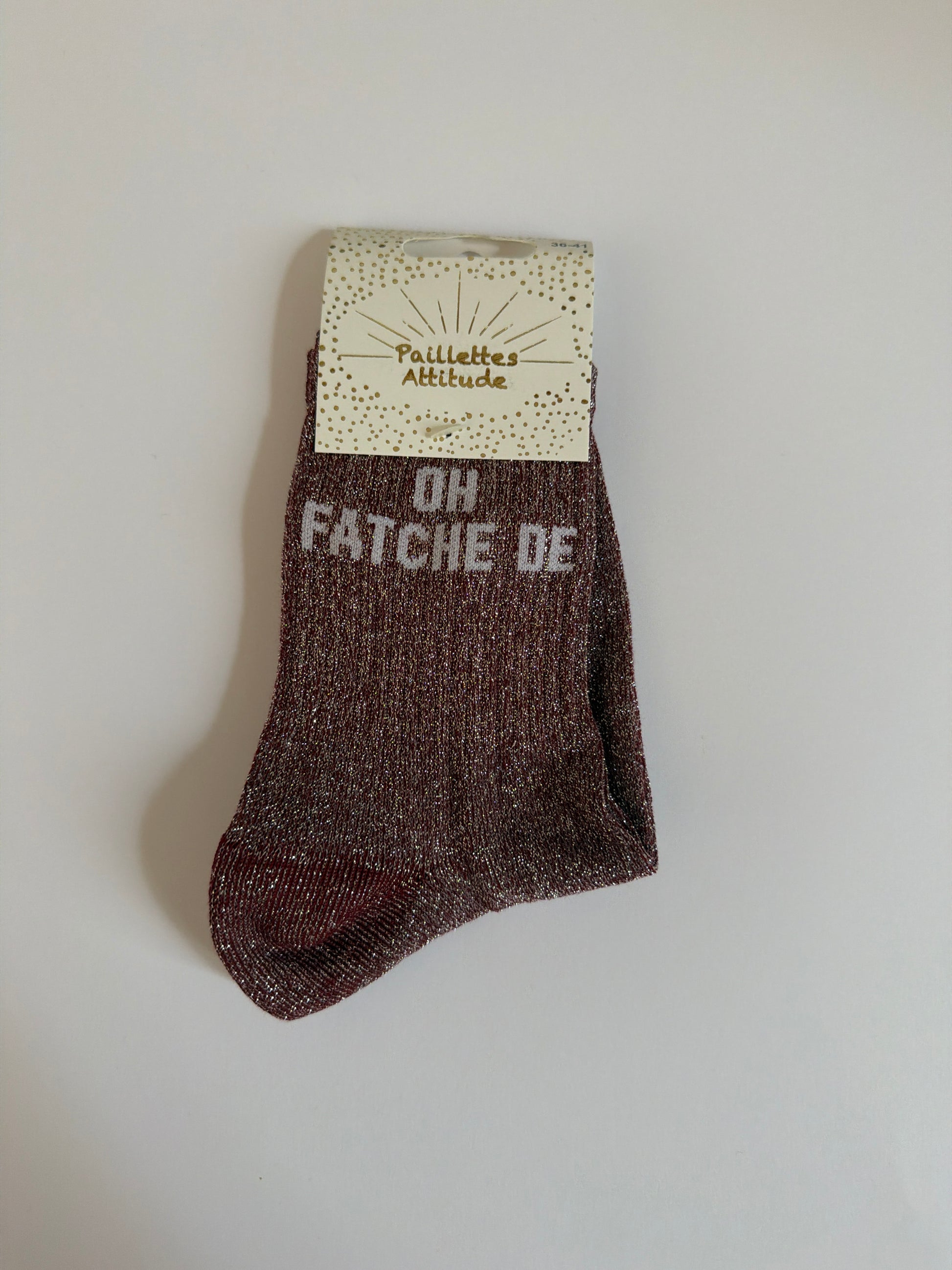 Chaussette de ville pailletée 36-41 OH FATCHE DE