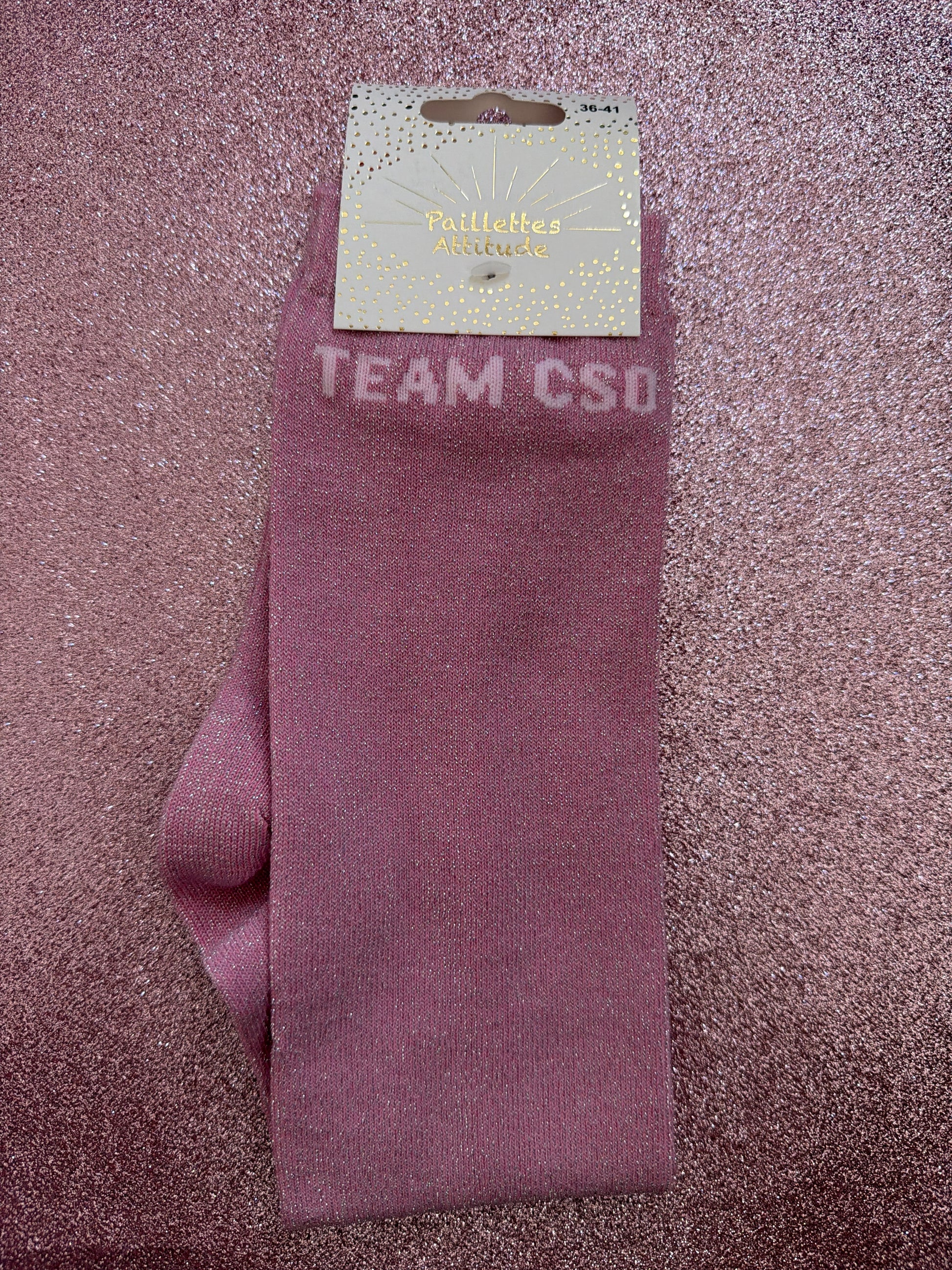 chaussette pailletée 36/41 TEAM CSO