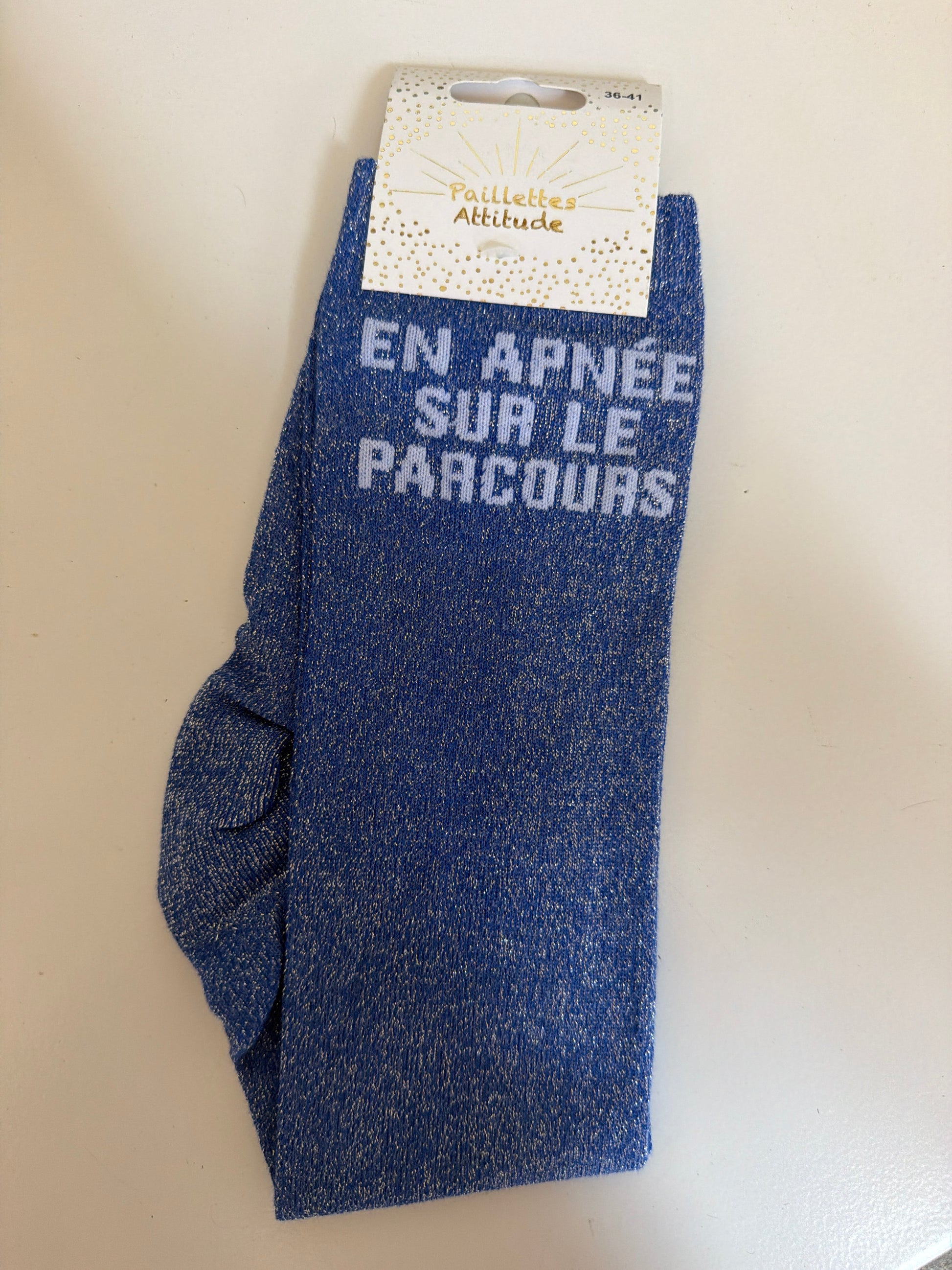 Chaussette pailletée équitation 36-41 EN APNÉE SUR LE PARCOURS