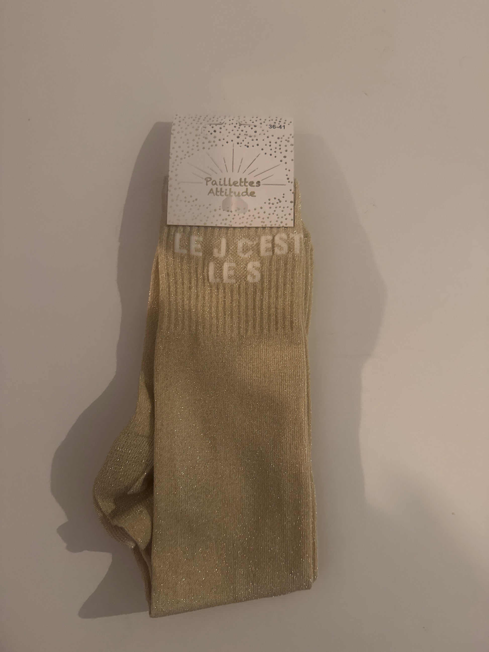 Chaussette pailletée équitation LE J C’EST LE S 36/41
