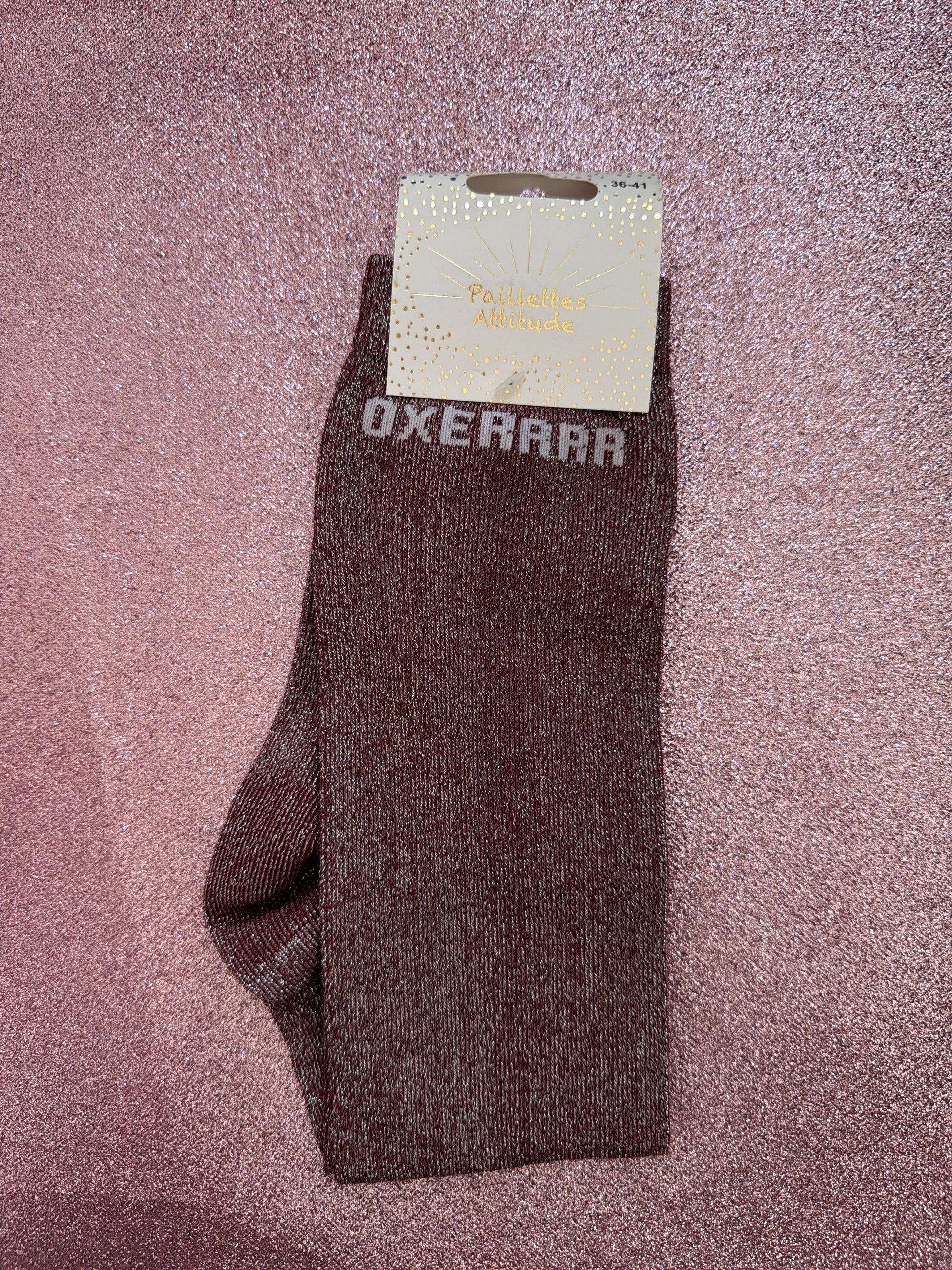 chaussette pailleté équitation OXERRRR 36/41