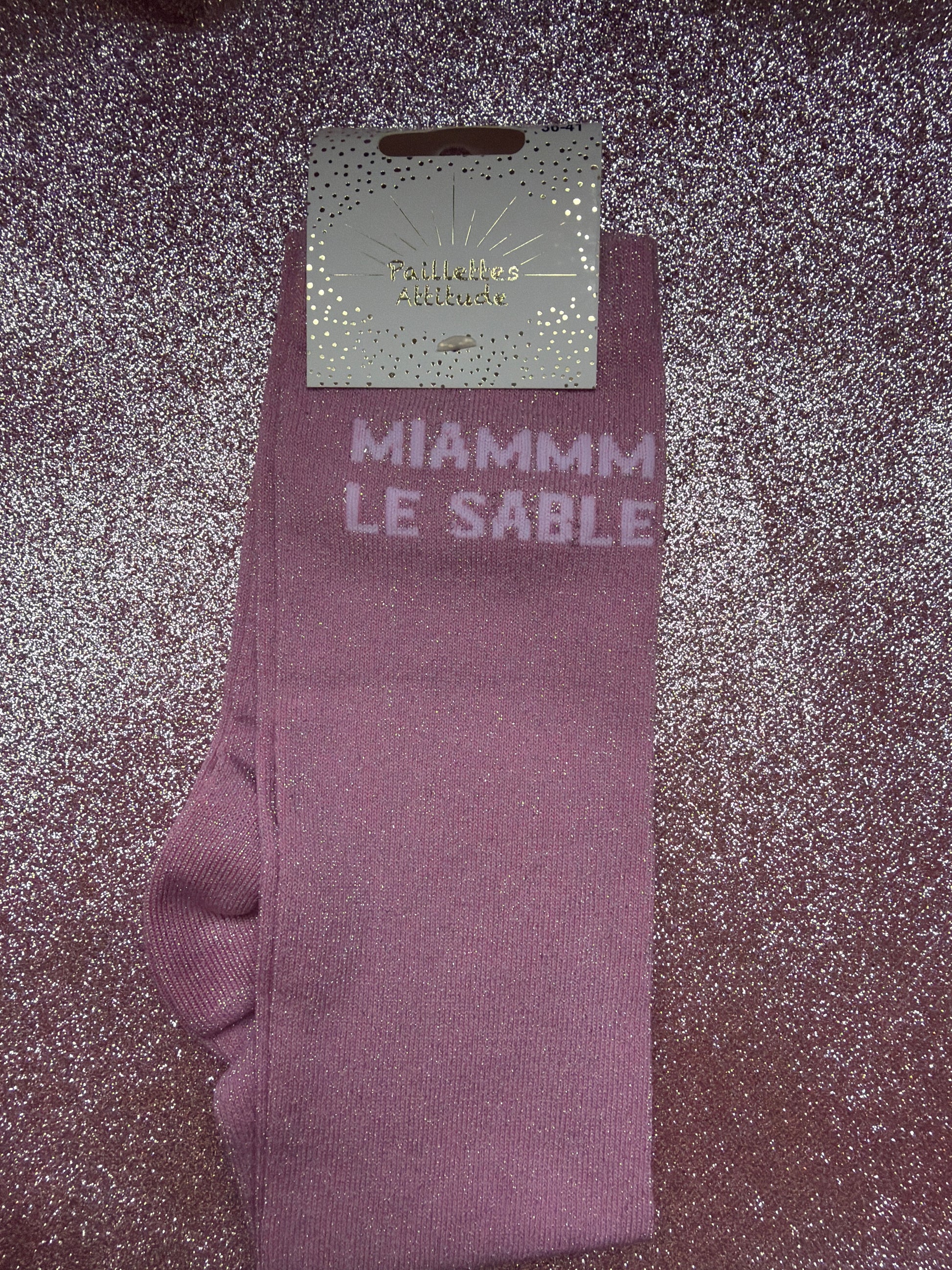 Chaussette pailletée MIAMMM
LE SABLE 36/41