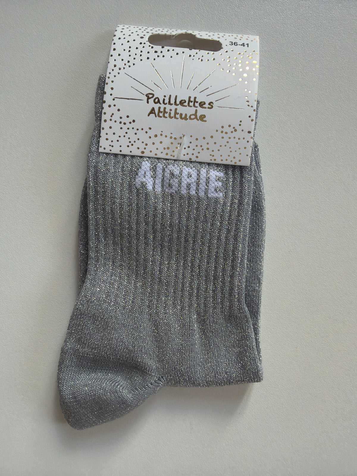Chaussette de ville pailletée 36-41 AIGRIE