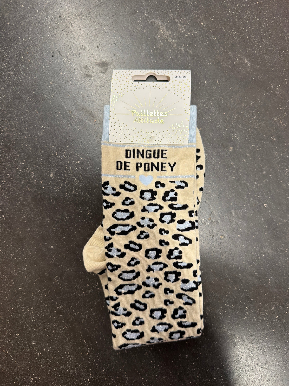 Chaussettes d’équitation pailletées 25-30 et 30-35 Collection léopard 🐆🐄
