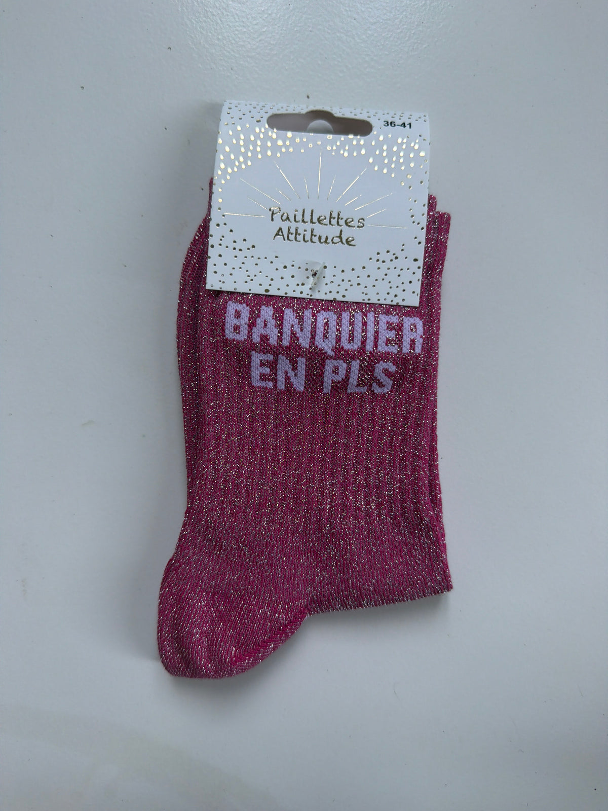Chaussette pailletée de ville 36-41 BANQUIER EN PLS