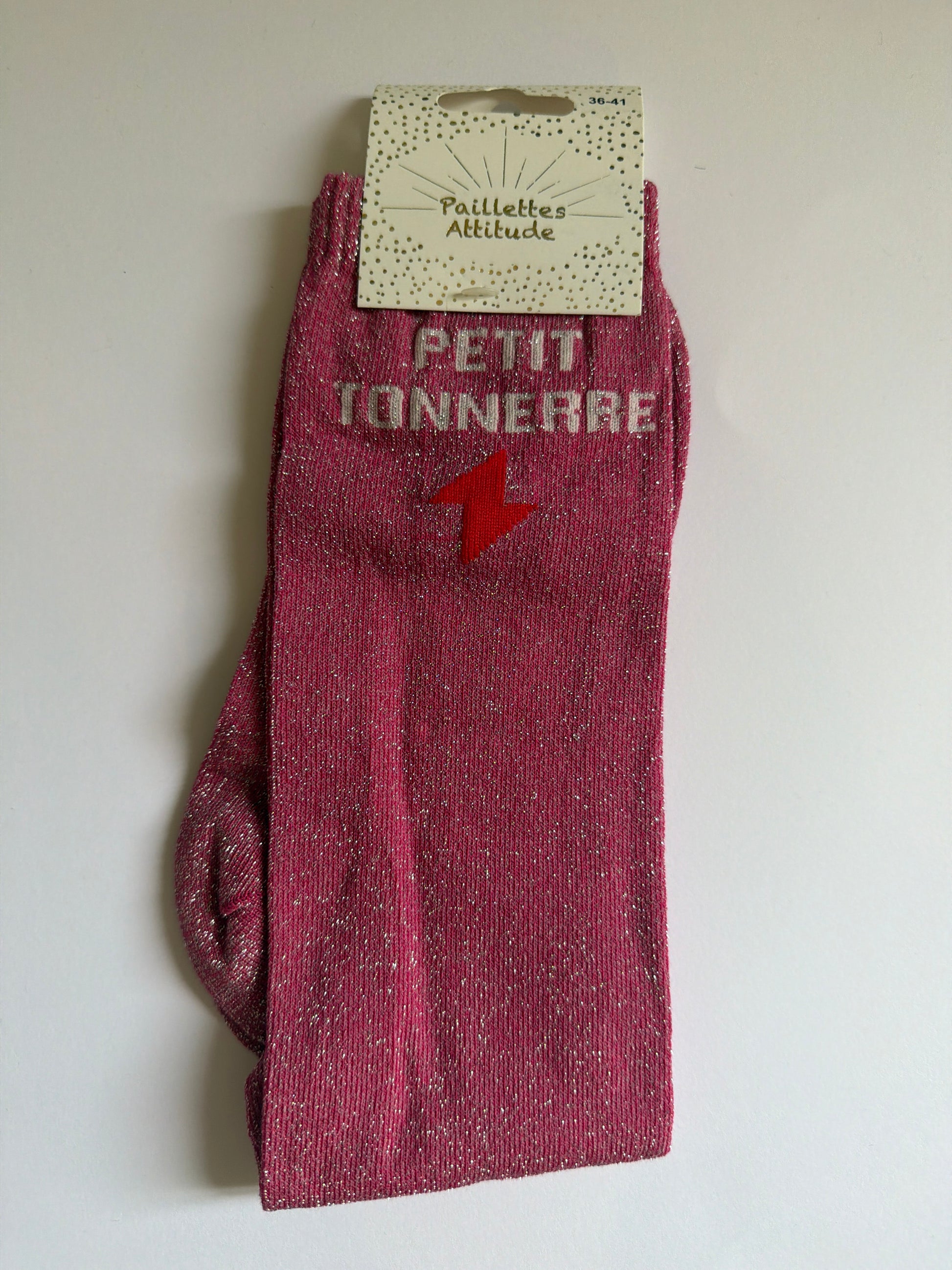Chaussette pailletée équitation 36-41 PETIT TONNERRE ⚡️