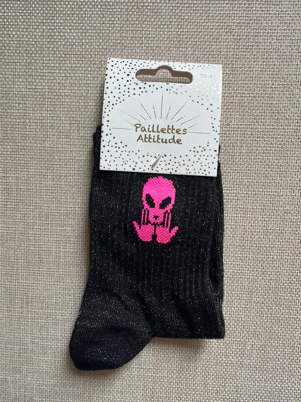 Chaussette de ville pailletée 36-41 JUL OVNI