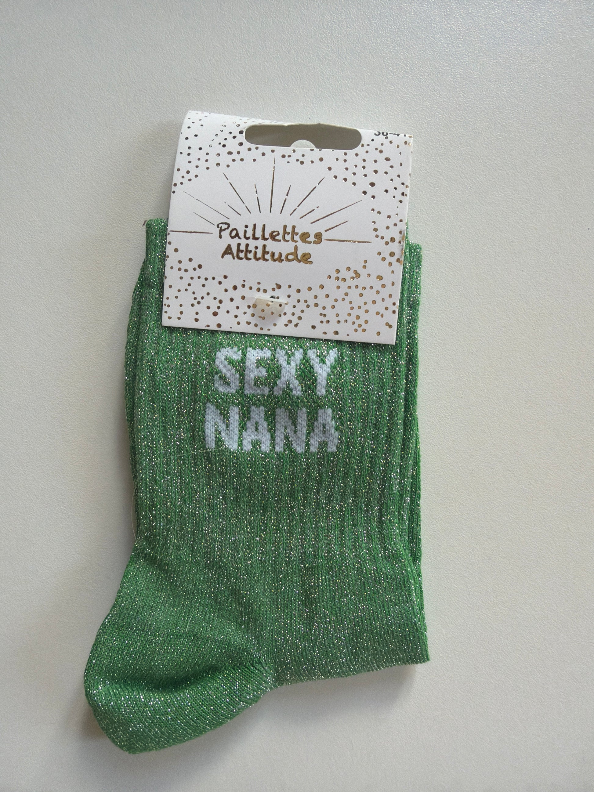 Chaussette de ville pailletée 36-41 SEXY NANA