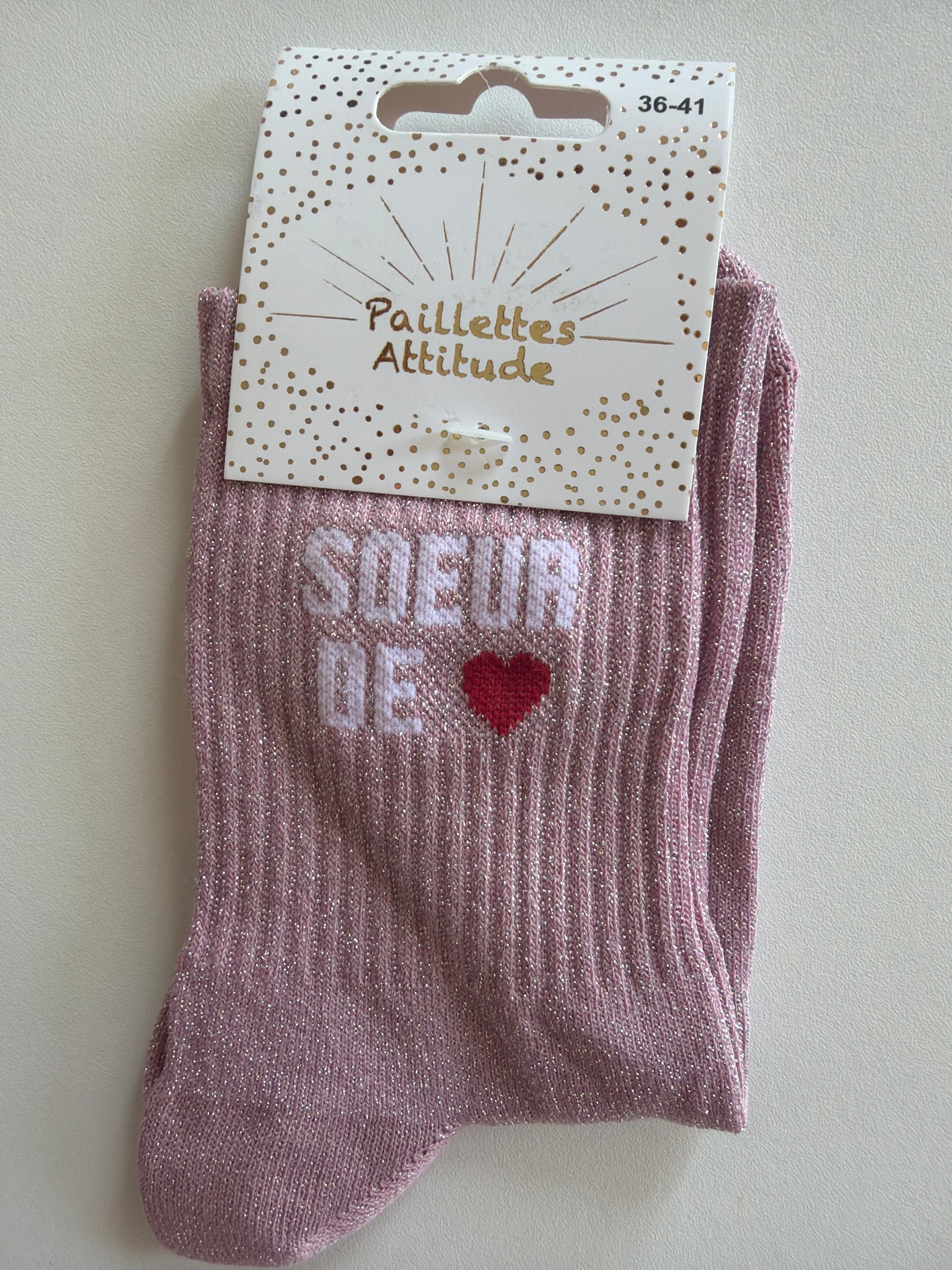 Chaussettes pailletées 36-41 SOEUR DE ❤️