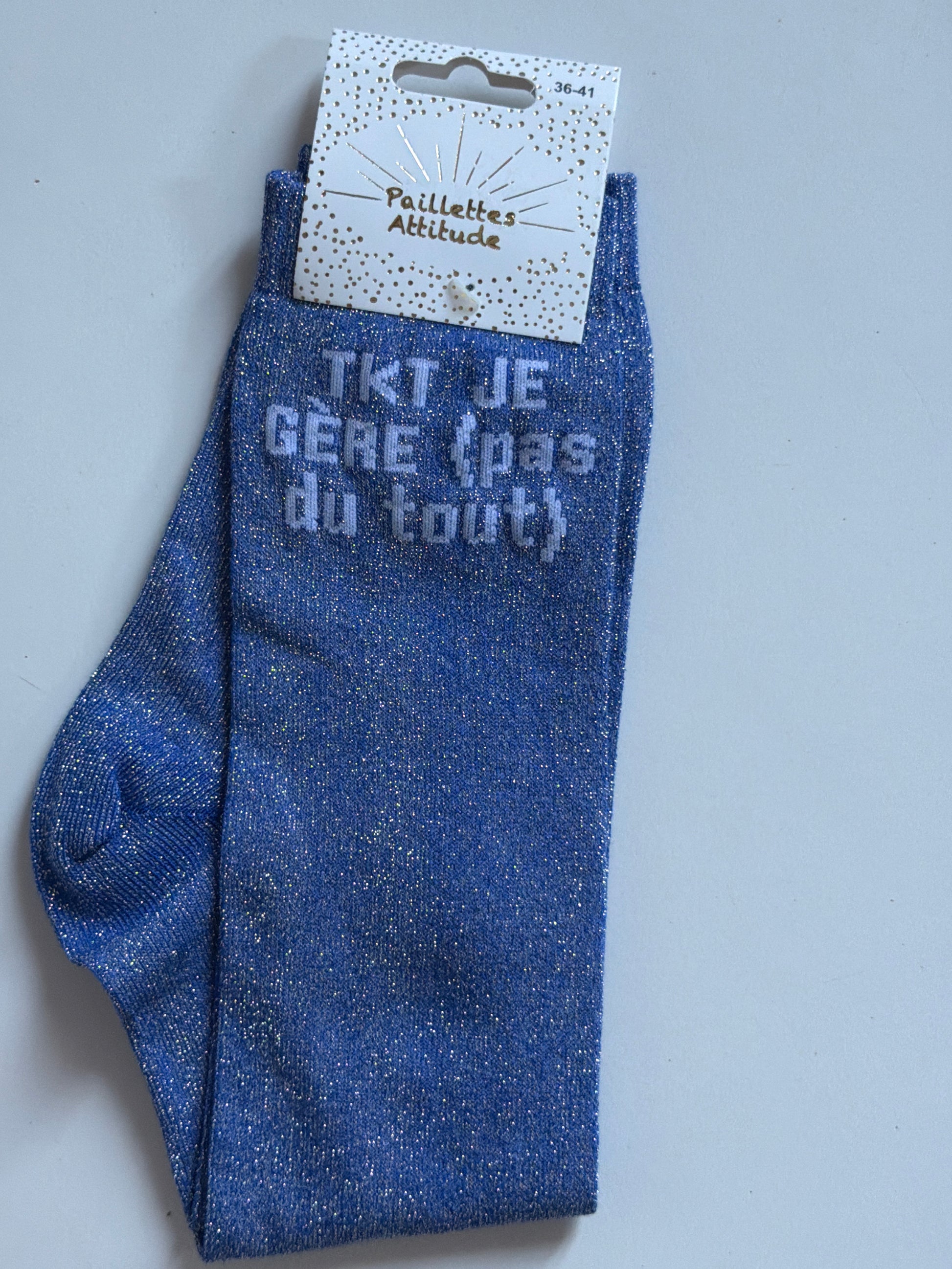 Chaussette pailletée équitation 36-41 TKT je gère (pas du tout)