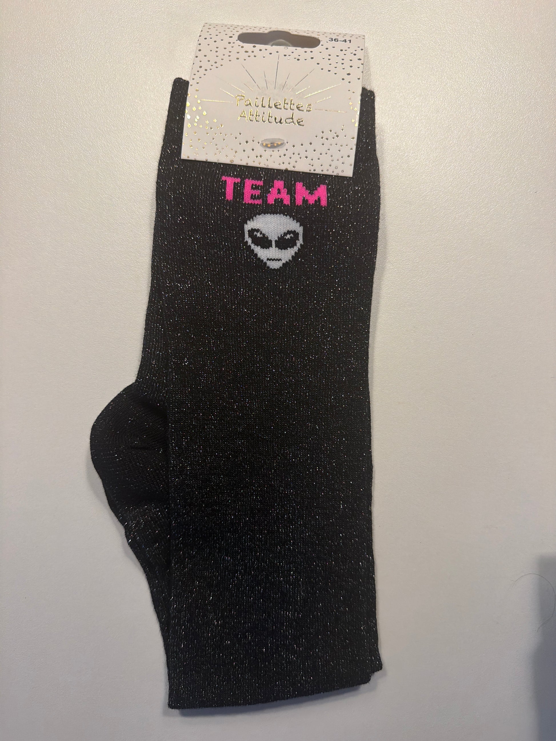 Chaussette pailletée équitation 36-41 TEAM OVNI 👽