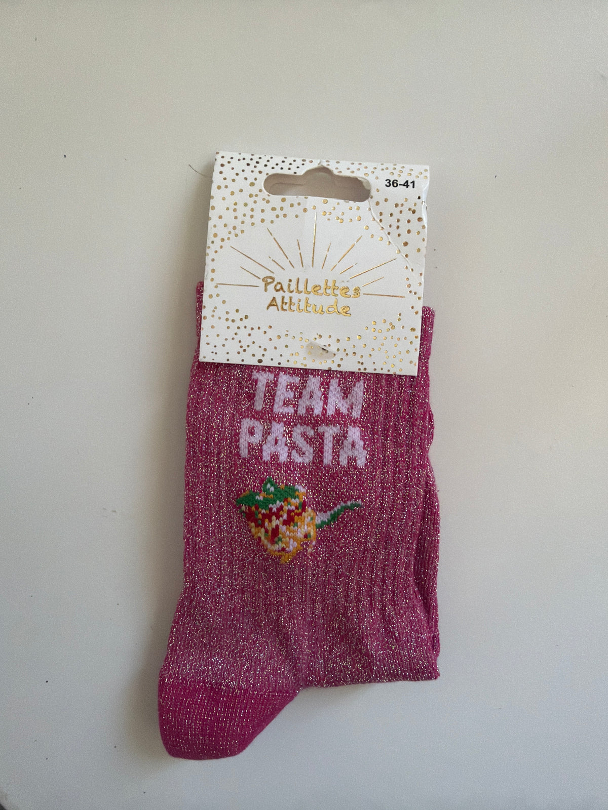 Chaussette pailletée de ville 36-41 TEAM PASTA