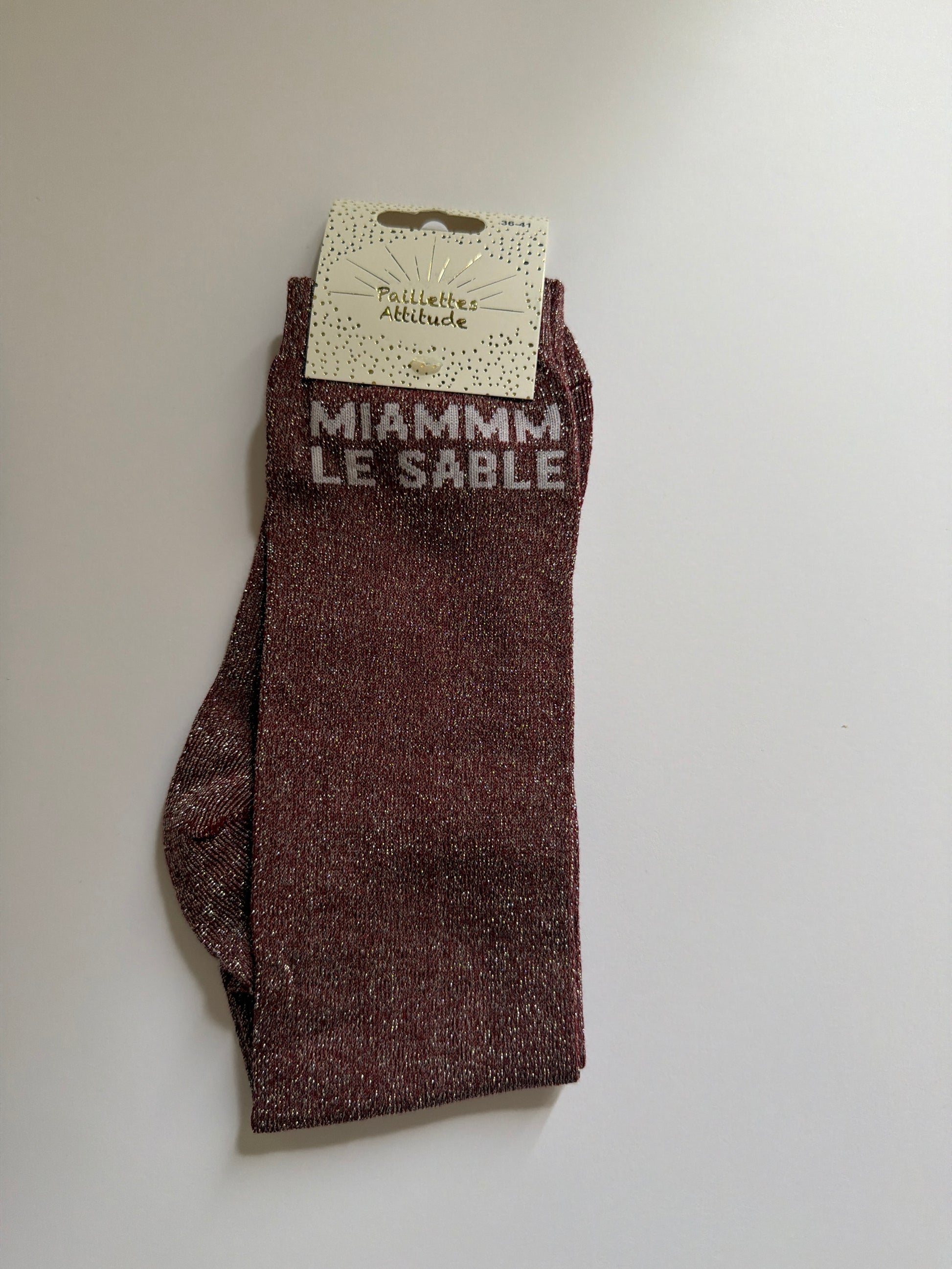 Chaussette pailletée équitation 36-41 MIAMMM LE SABLE