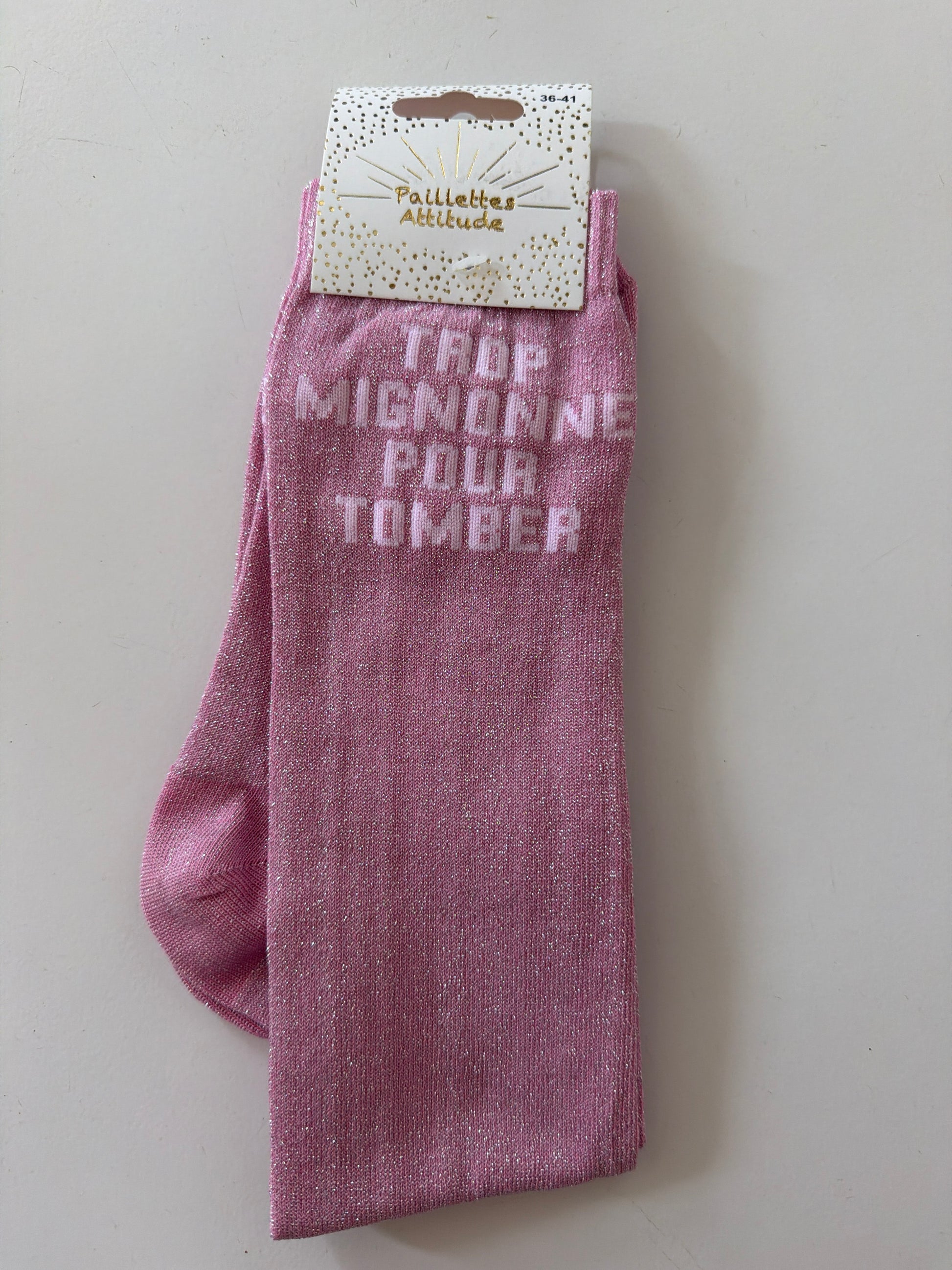 Chaussette équitation pailletée 36-41 TROP MIGNONNE POUR TOMBER
