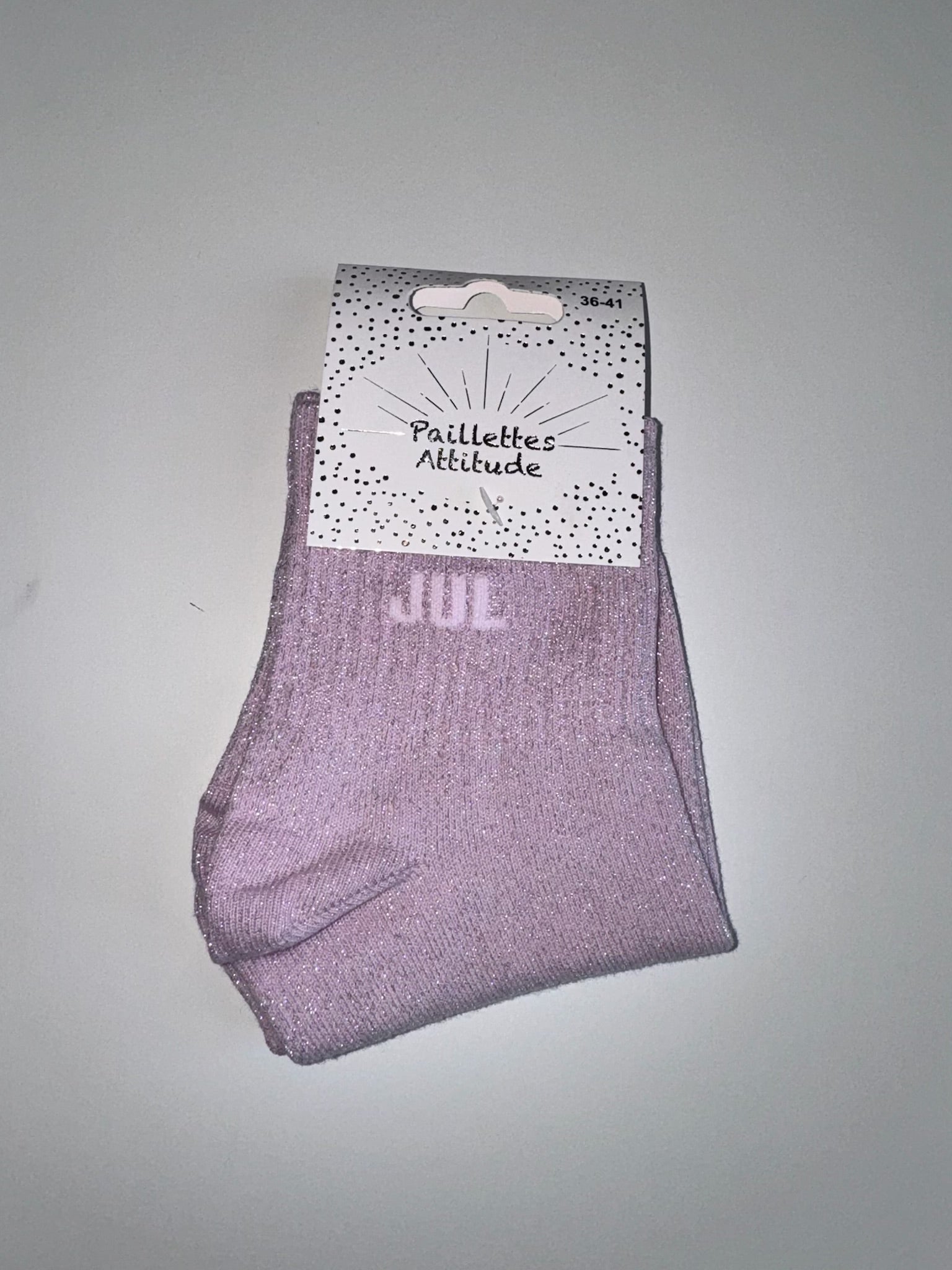 Chaussettes Rose Pailletée « Jul  »