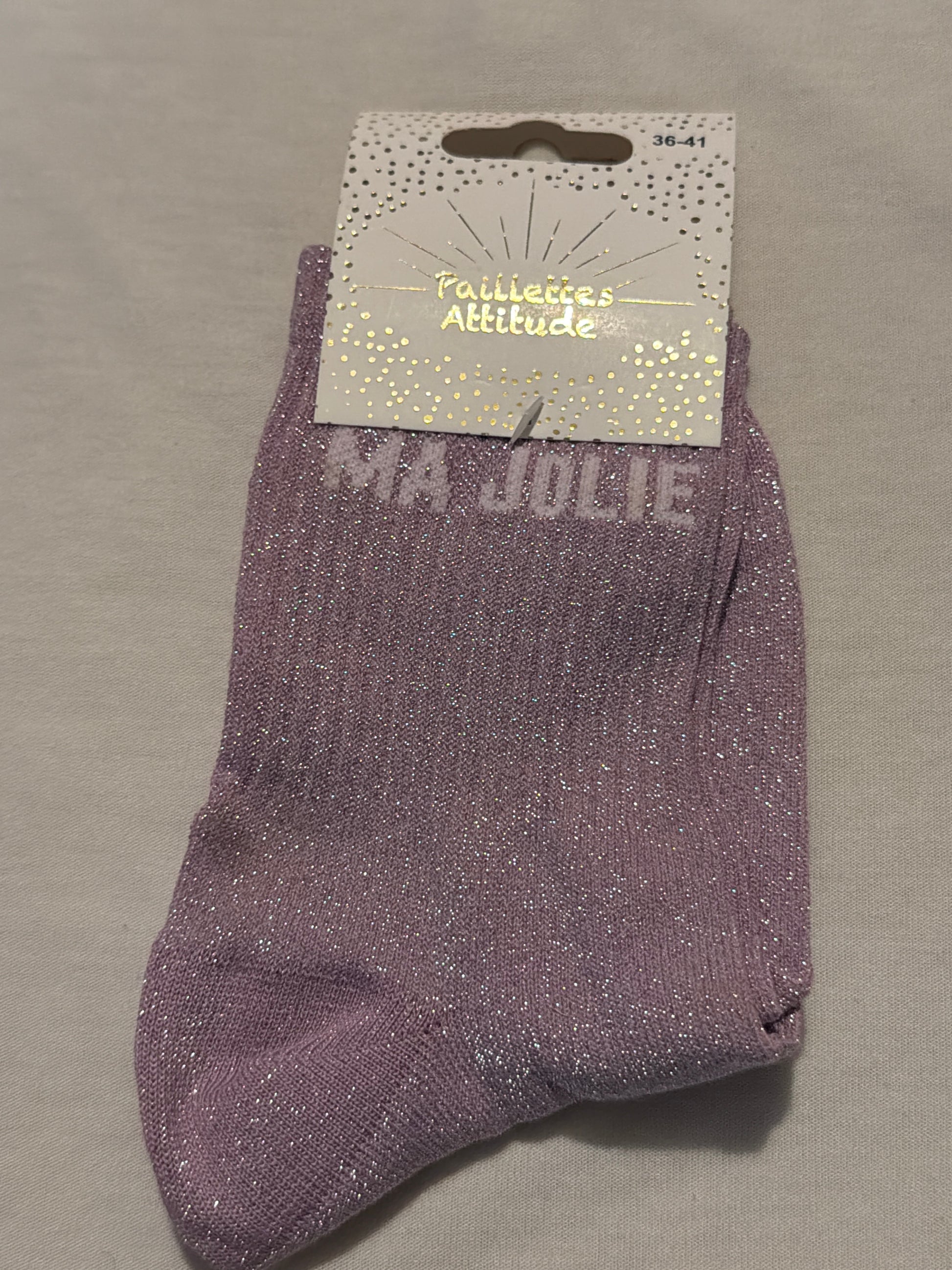 Chaussette de ville pailletée 36-41 MA JOLIE