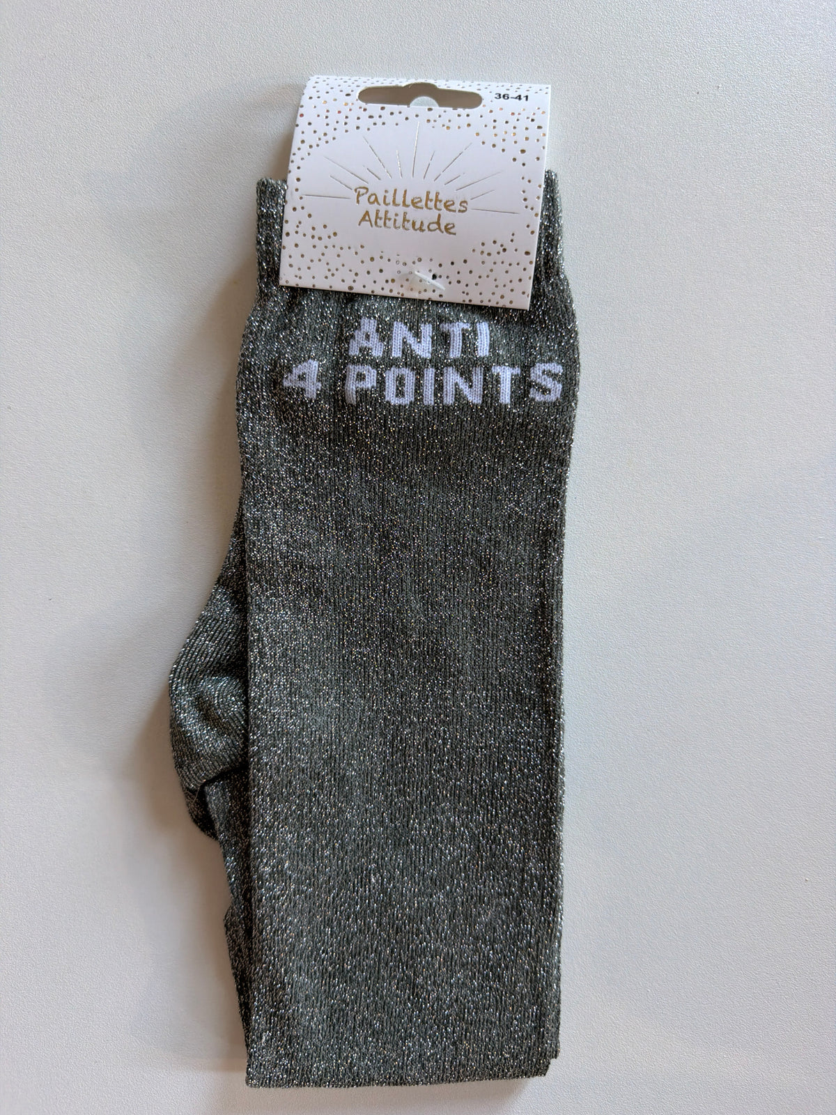 Chaussette pailletée équitation 36-41 ANTI 4 POINTS