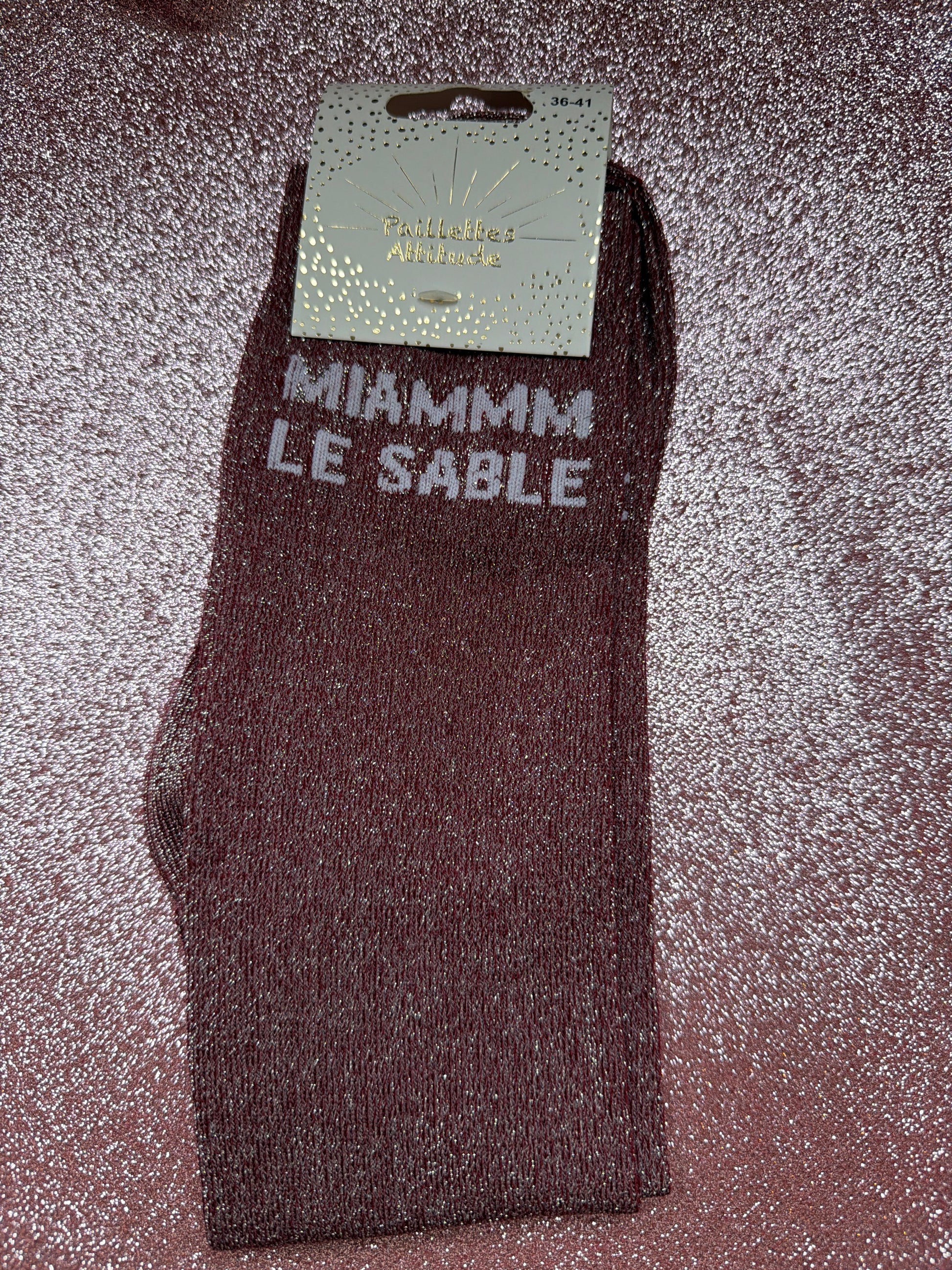 Chaussette pailletée MIAMMM
LE SABLE 36/41