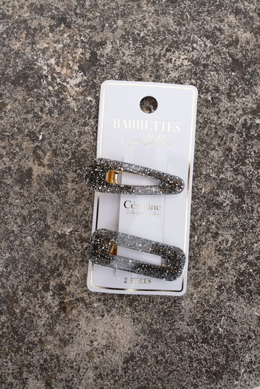 Barrette pailletée