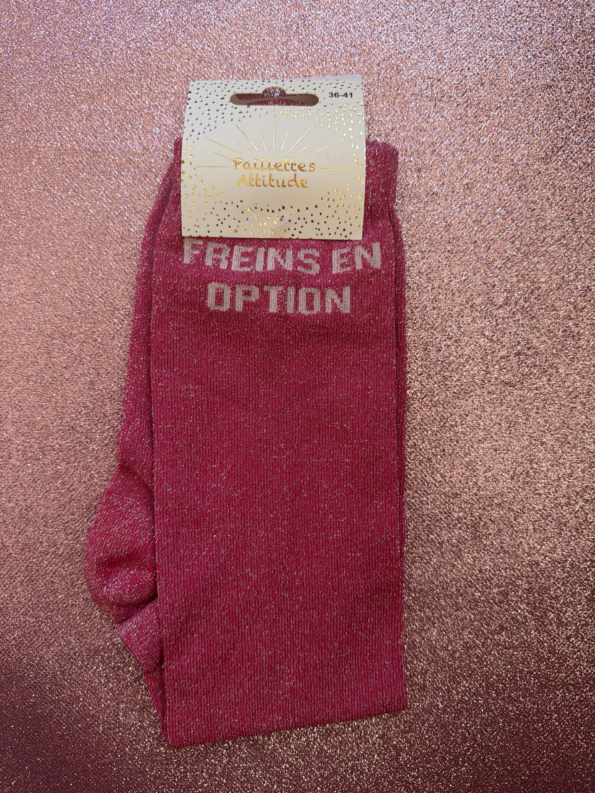 Chaussette d’équitation pailletée 36/41 – Freins en option