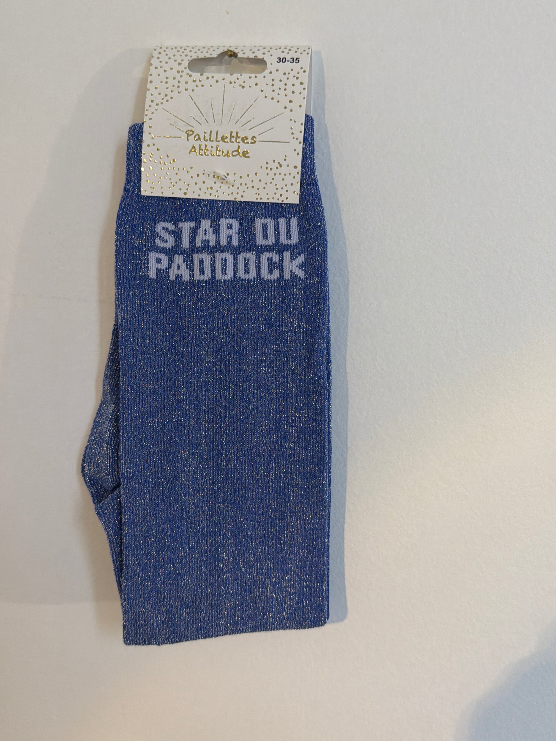 Chaussette équitation pailletée 30-35 STAR DU PADDOCK