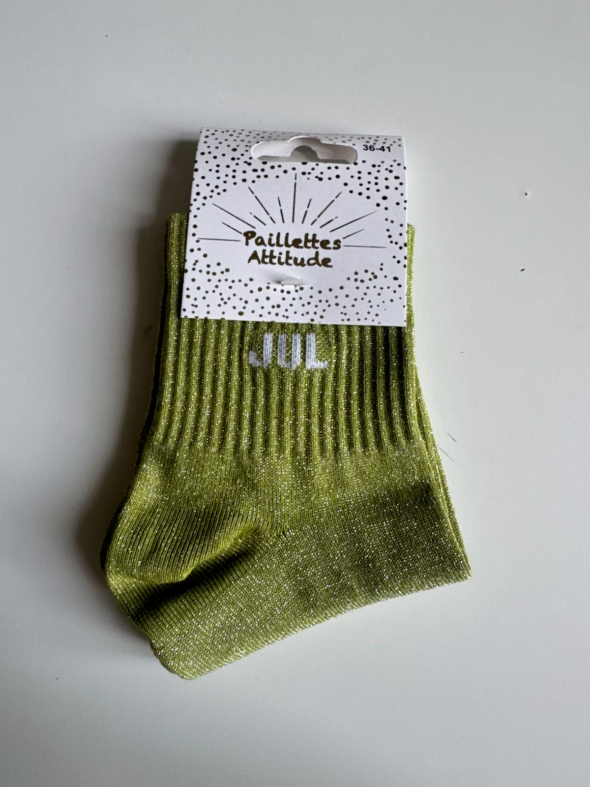 Chaussettes Vert Pailletée « Jul  »