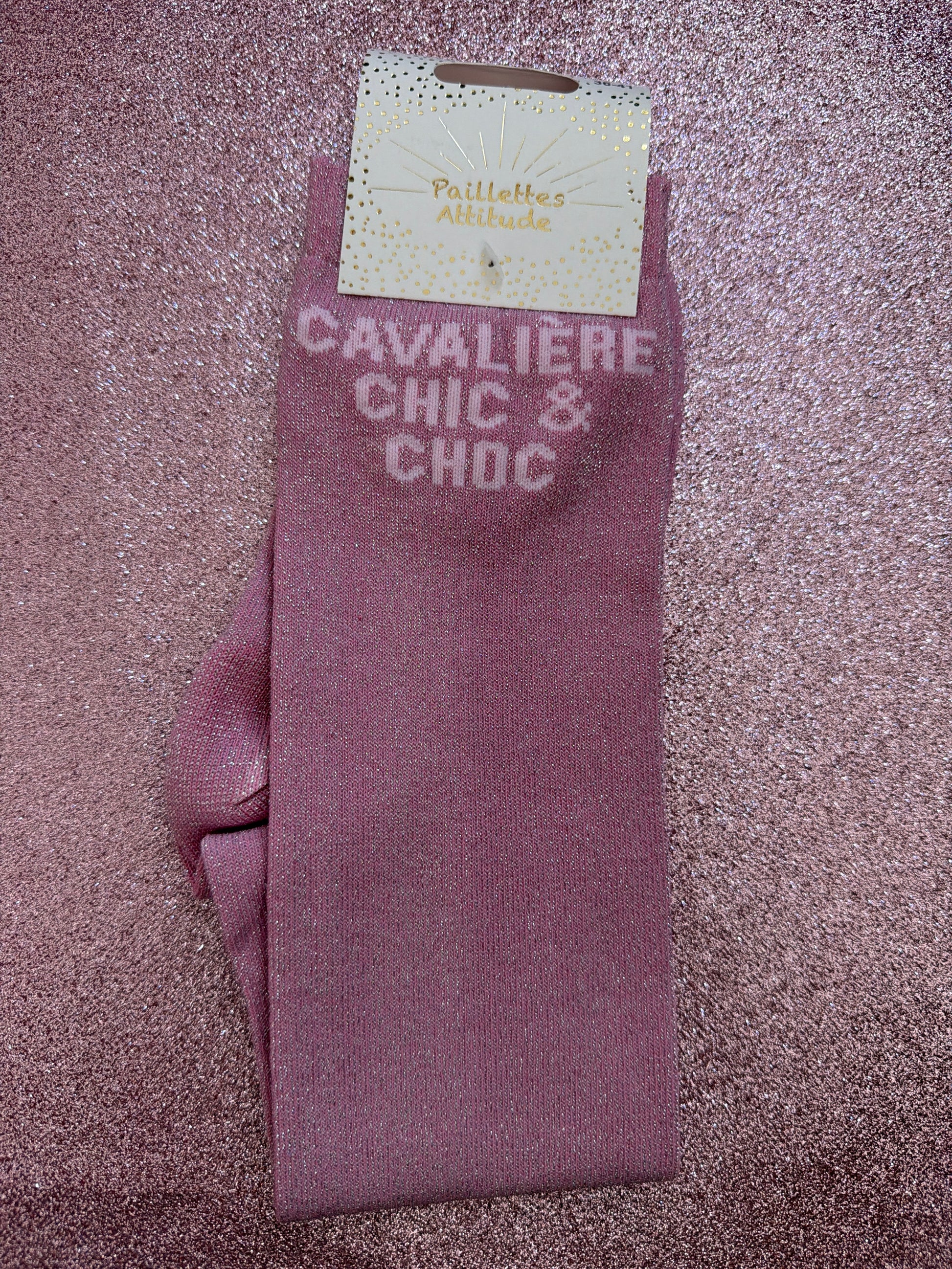 chaussette pailletée CAVALIÈRE CHIC & CHOC 36/41