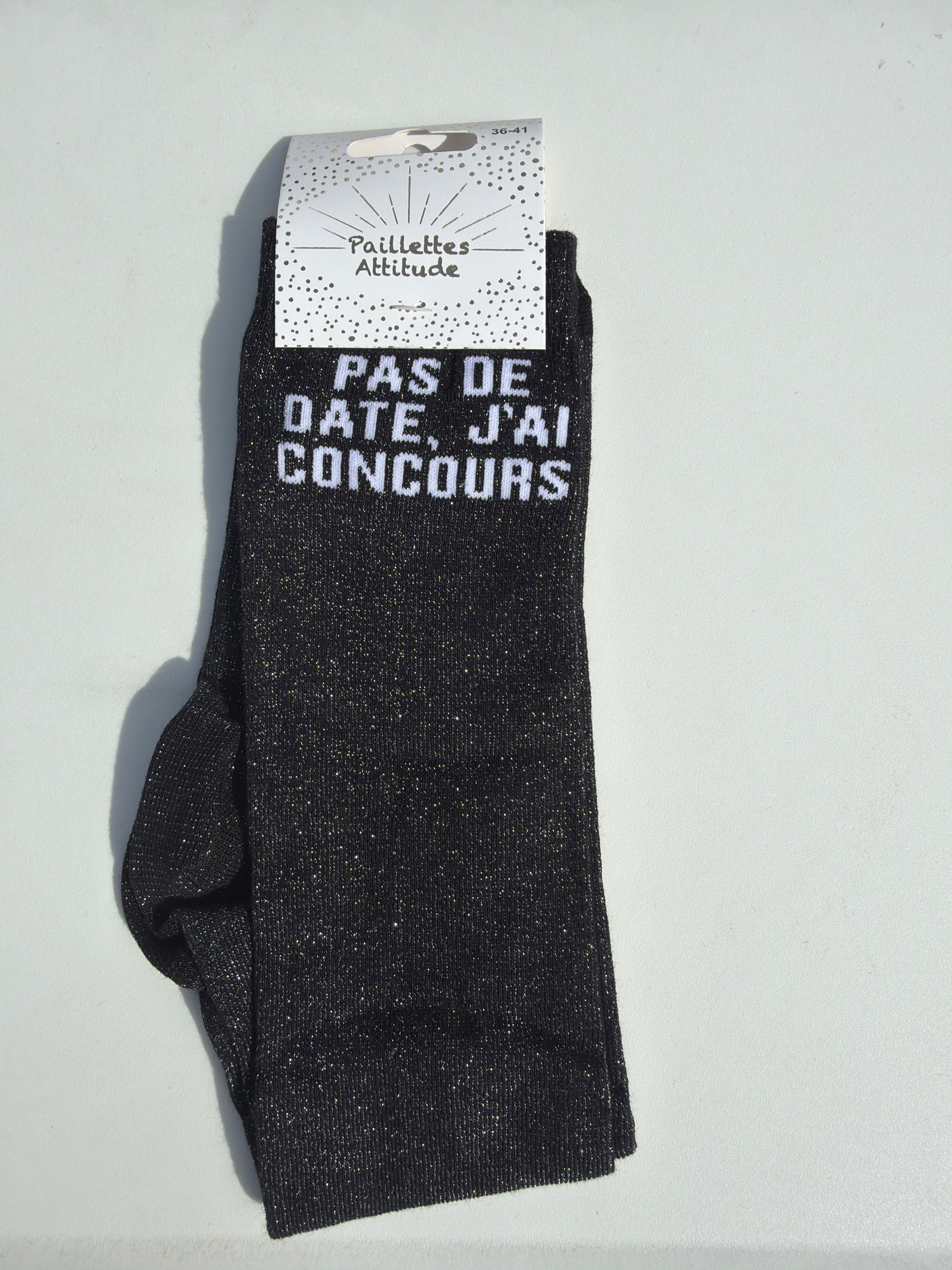 Chaussette pailletée équitation 36-41 PAS DE DATE, J’AI CONCOURS