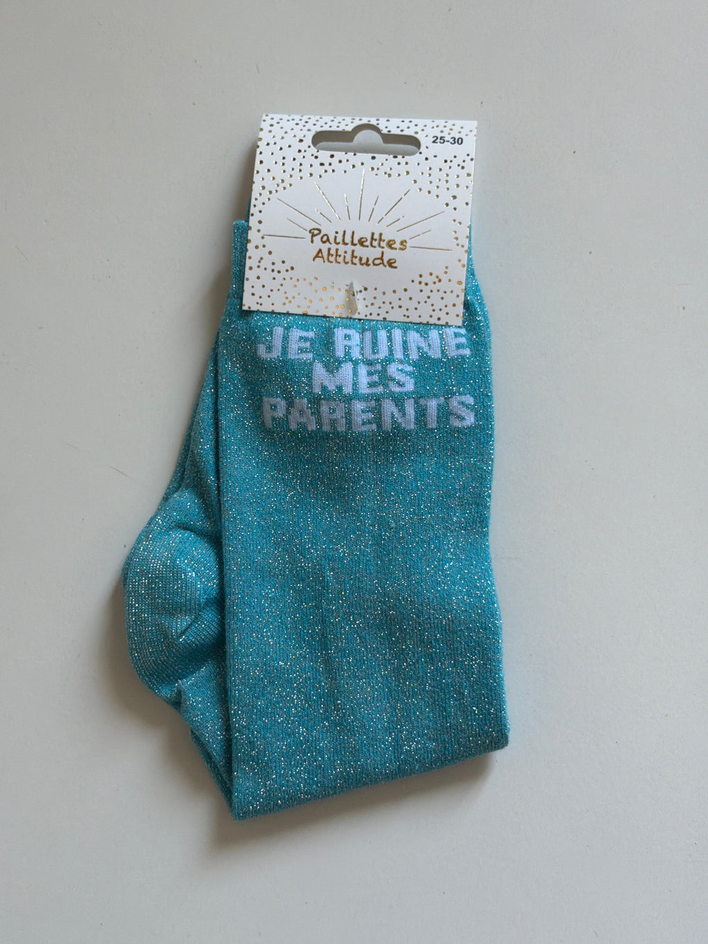 Chaussette pailletée équitation 25-30 JE RUINE MES PARENTS