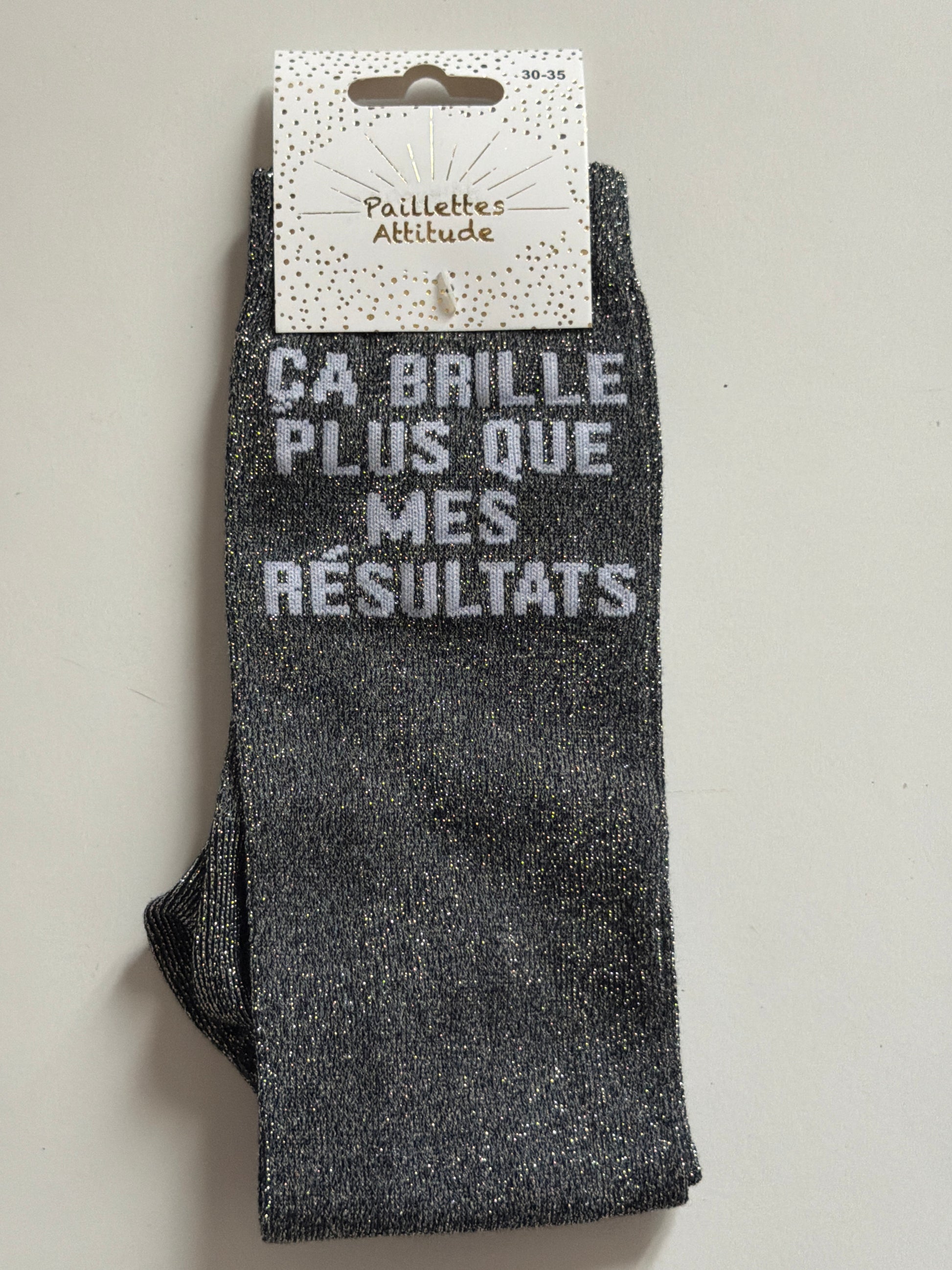 Chaussette pailletée équitation 30-35 ÇA BRILLE PLUS QUE MES RÉSULTATS