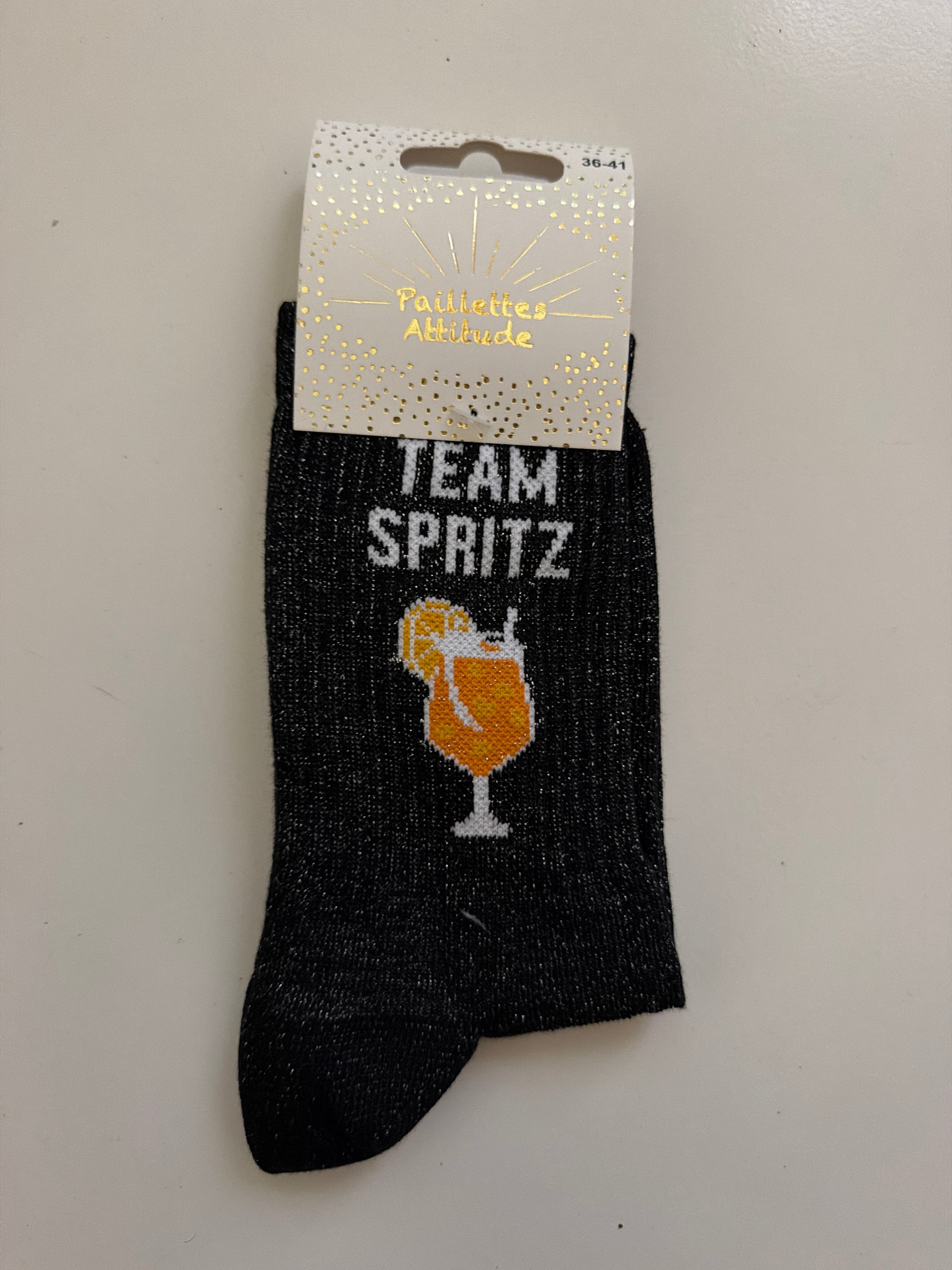 Chaussette de ville pailletée 36-41 TEAM SPRITZ